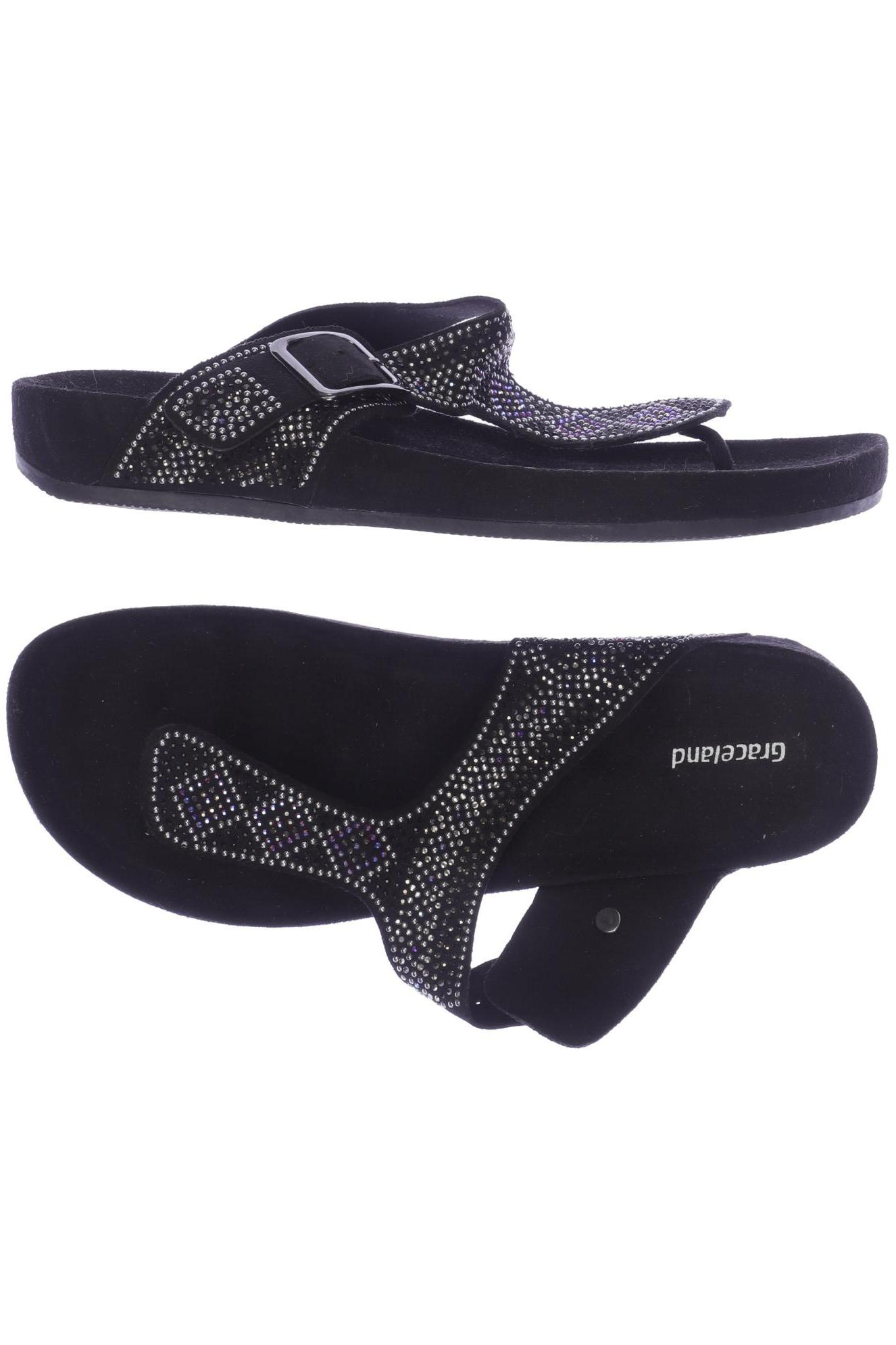

Graceland Damen Sandale, schwarz