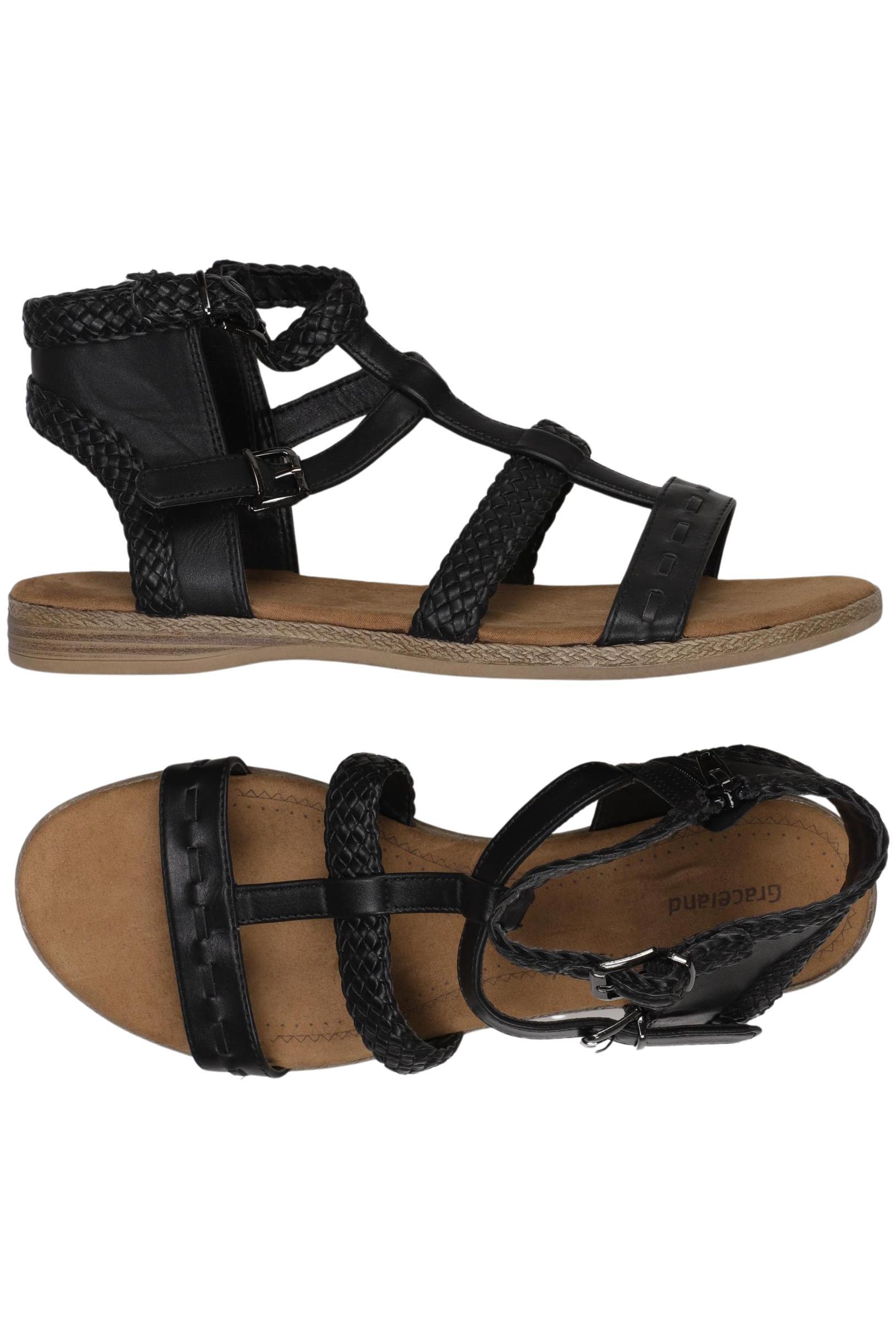 

Graceland Damen Sandale, schwarz, Gr. 40