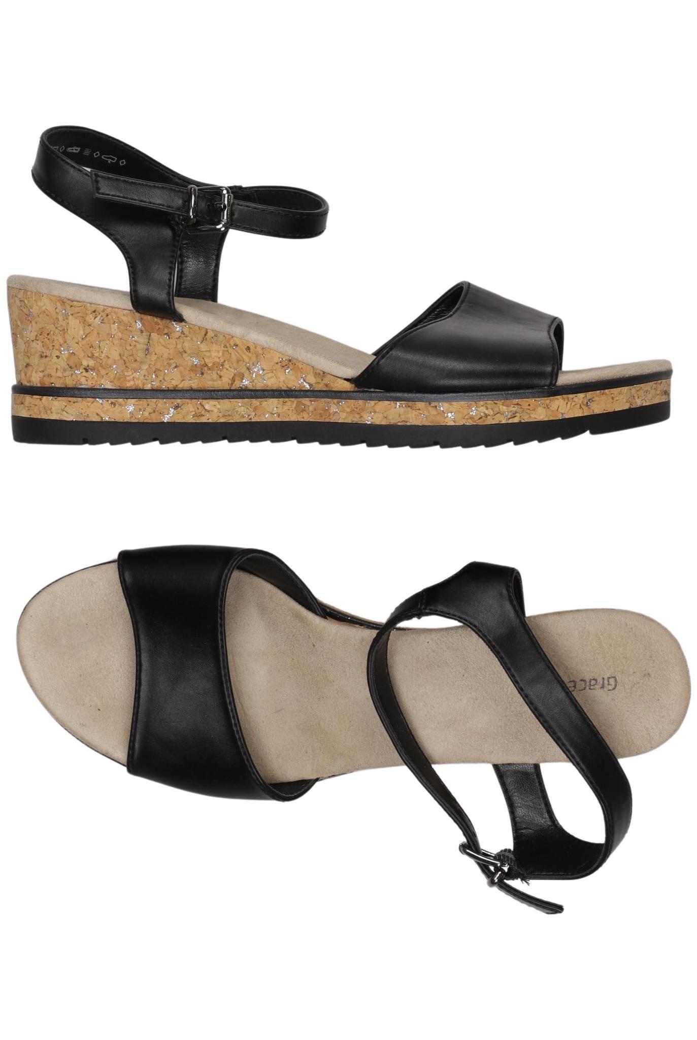 

Graceland Damen Sandale, schwarz, Gr. 40