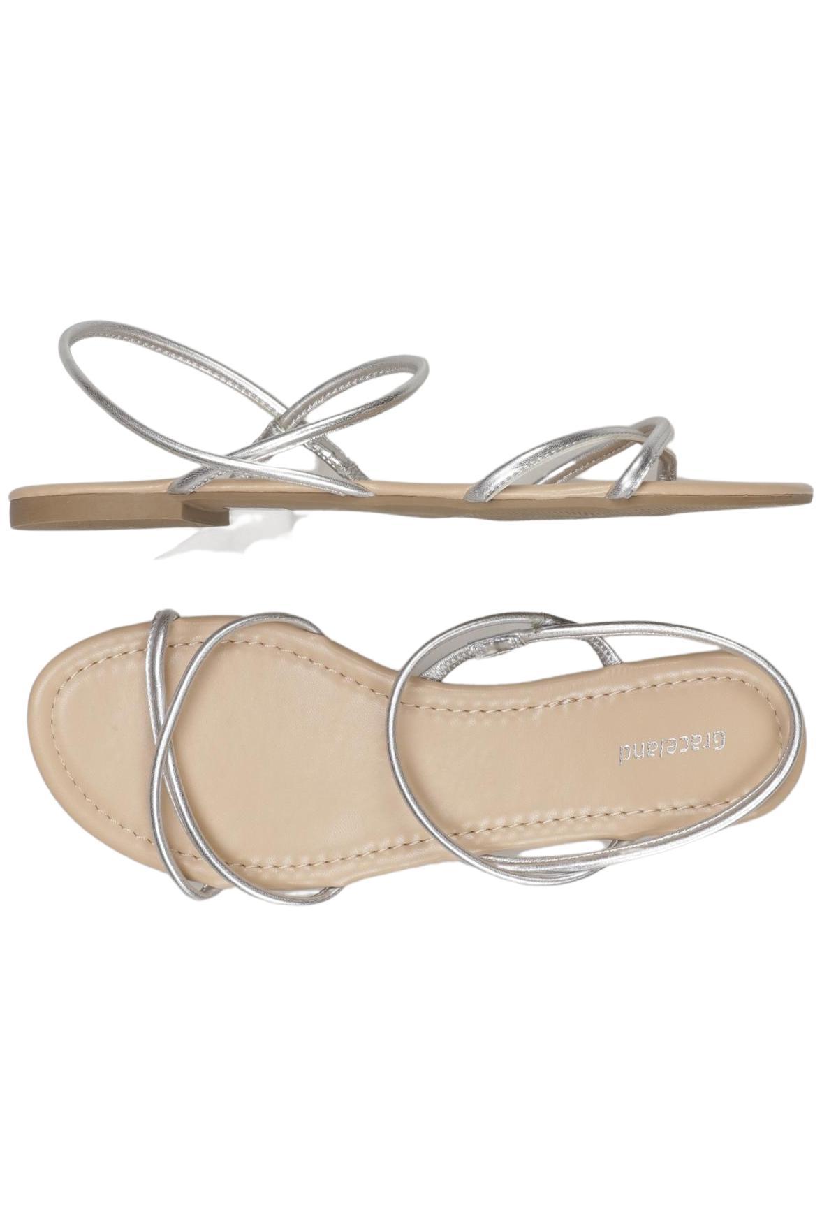 

Graceland Damen Sandale, silber, Gr. 38