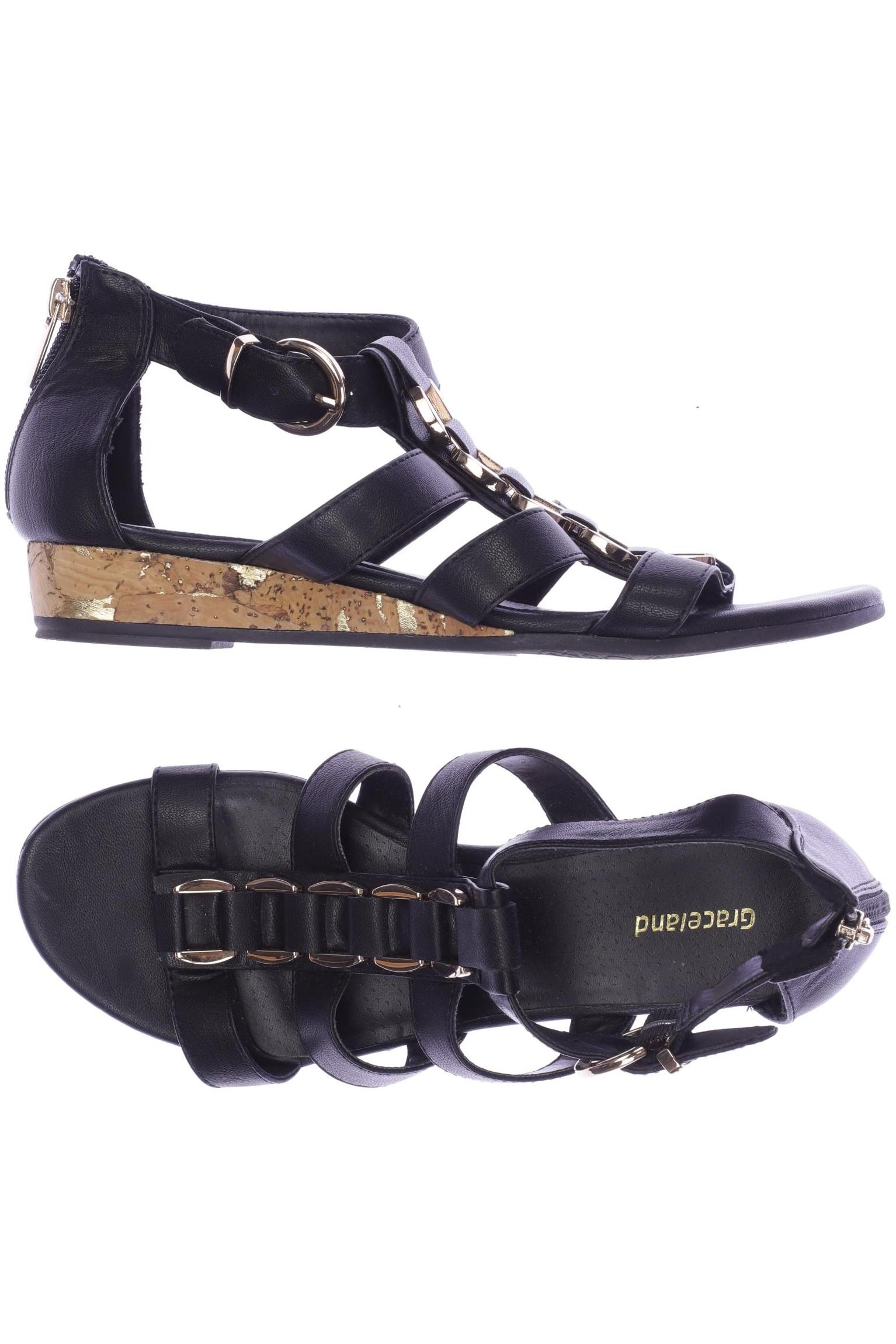

Graceland Damen Sandale, schwarz, Gr. 38
