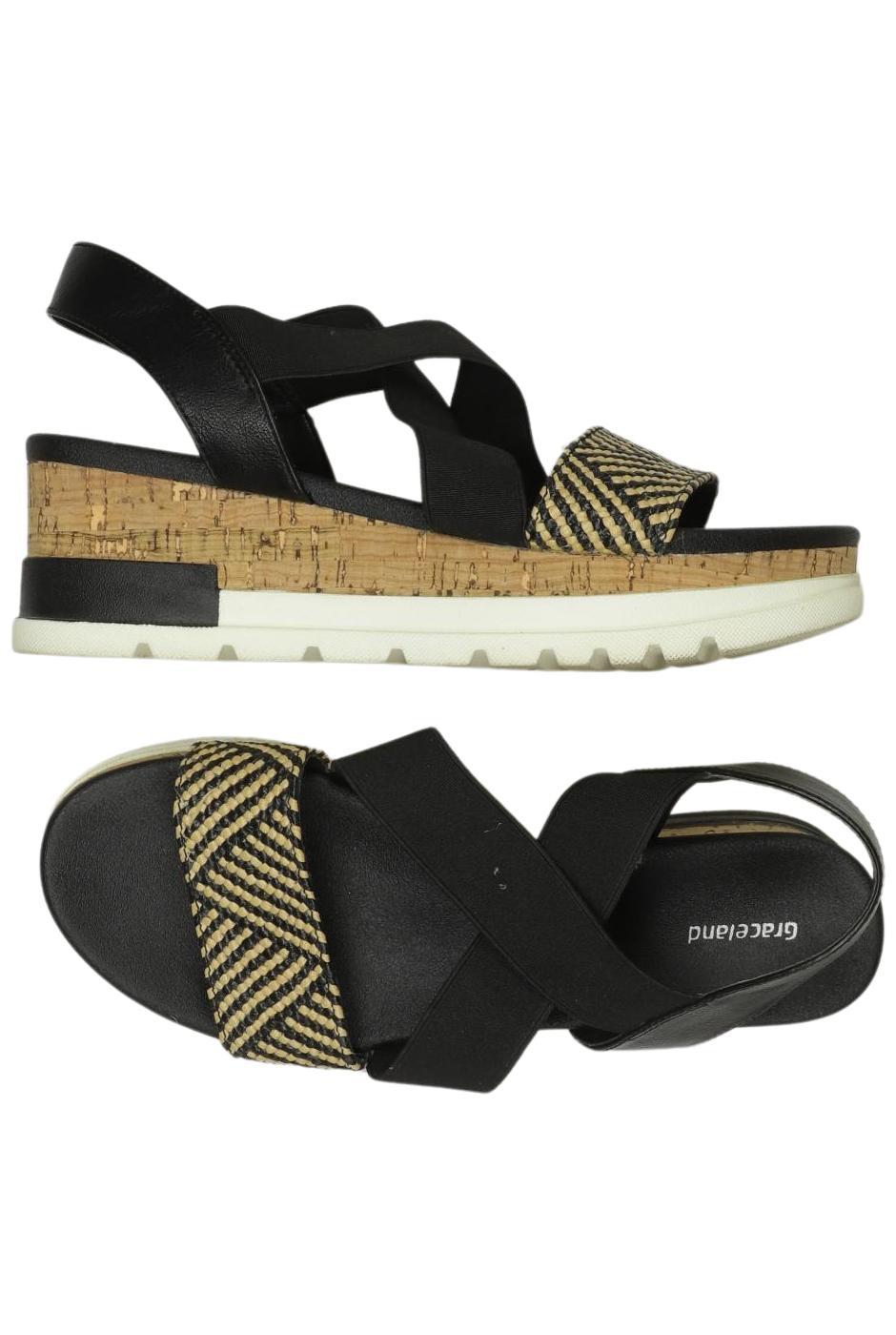 

Graceland Damen Sandale, schwarz, Gr. 40