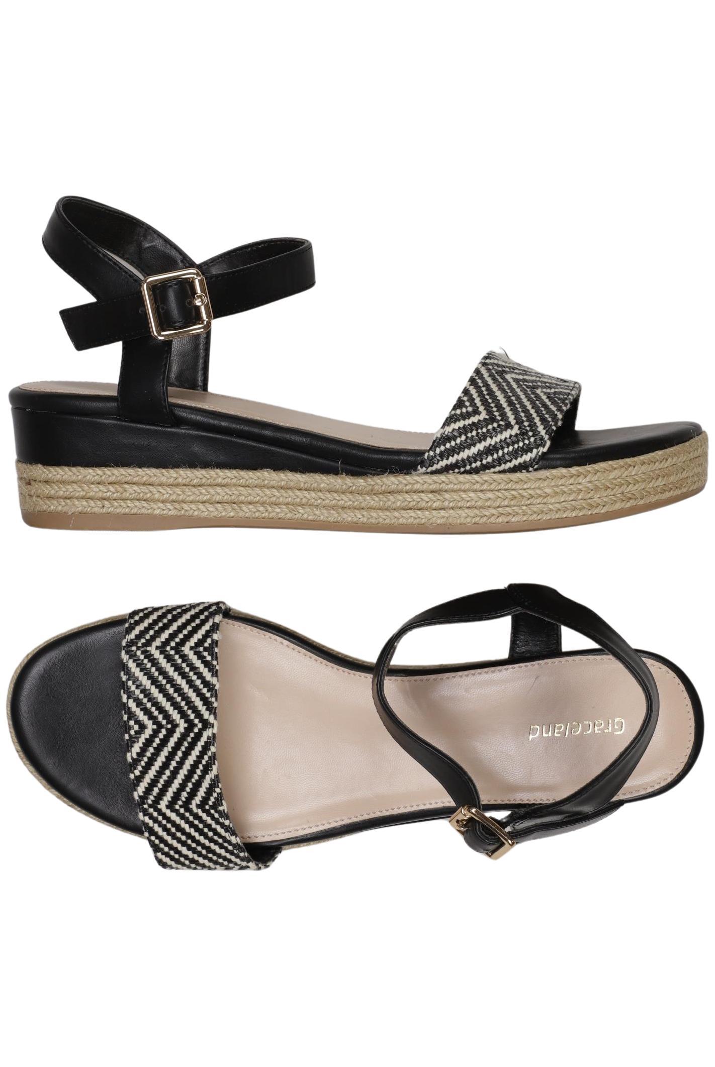 

Graceland Damen Sandale, schwarz, Gr. 39