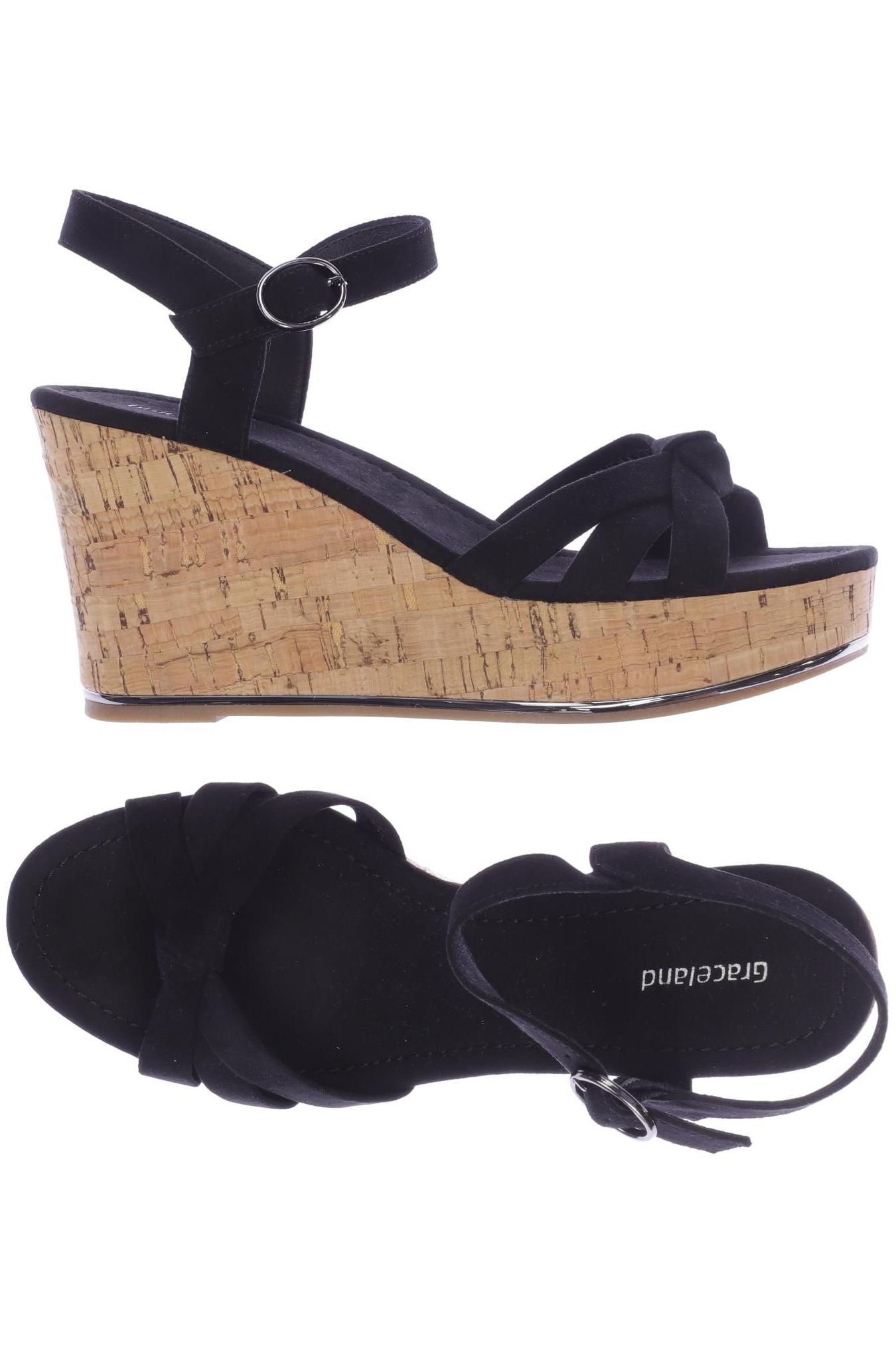 

Graceland Damen Sandale, schwarz