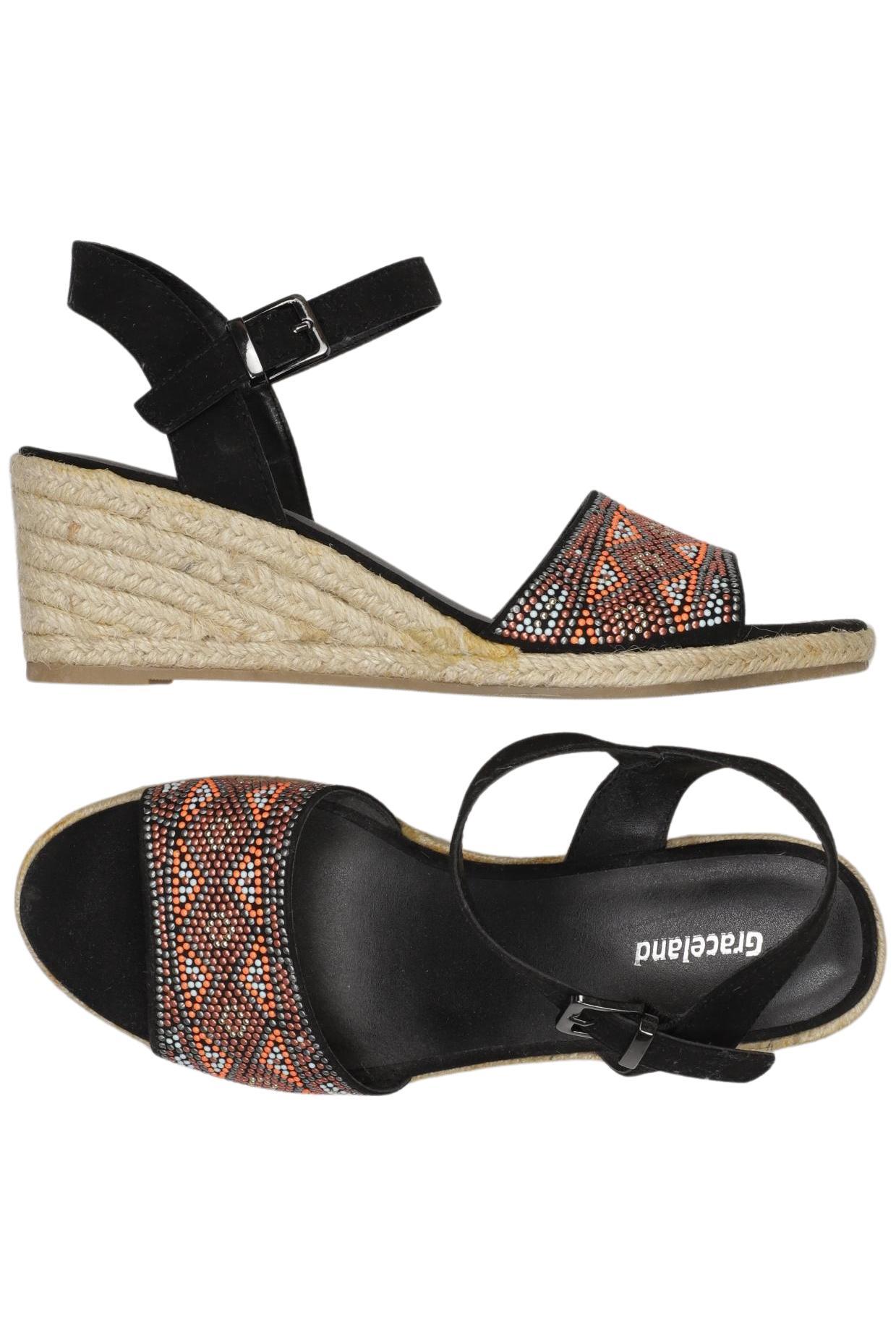 

Graceland Damen Sandale, schwarz, Gr. 37