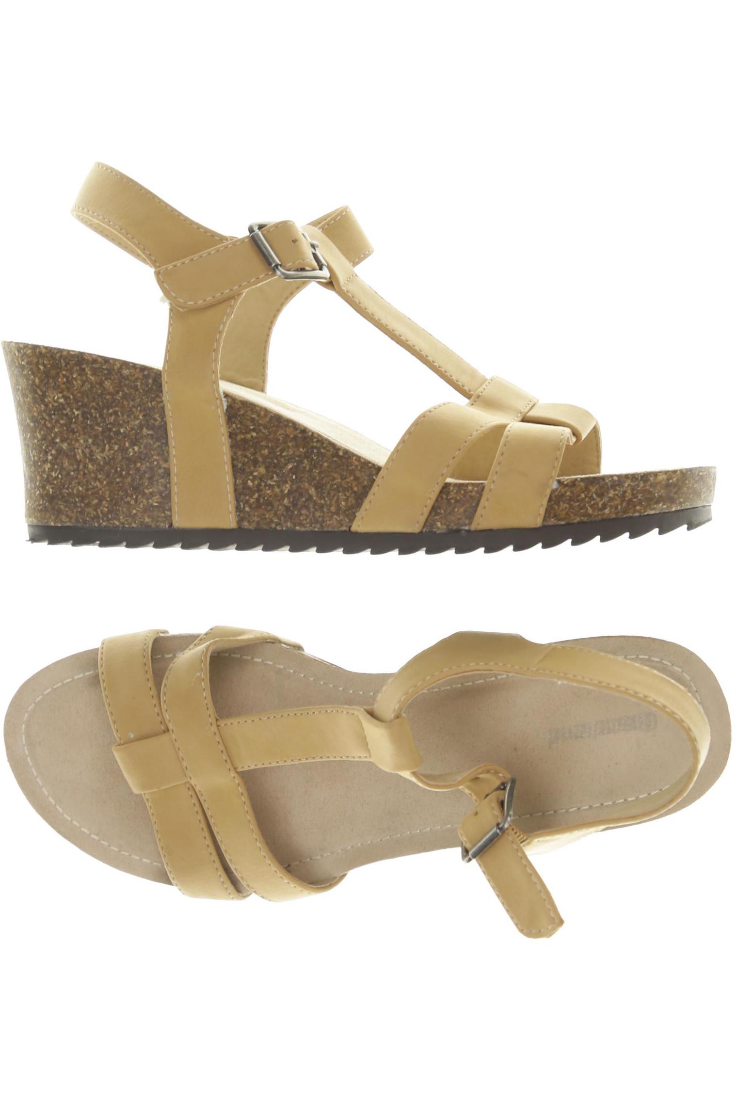 

Graceland Damen Sandale, beige, Gr. 38