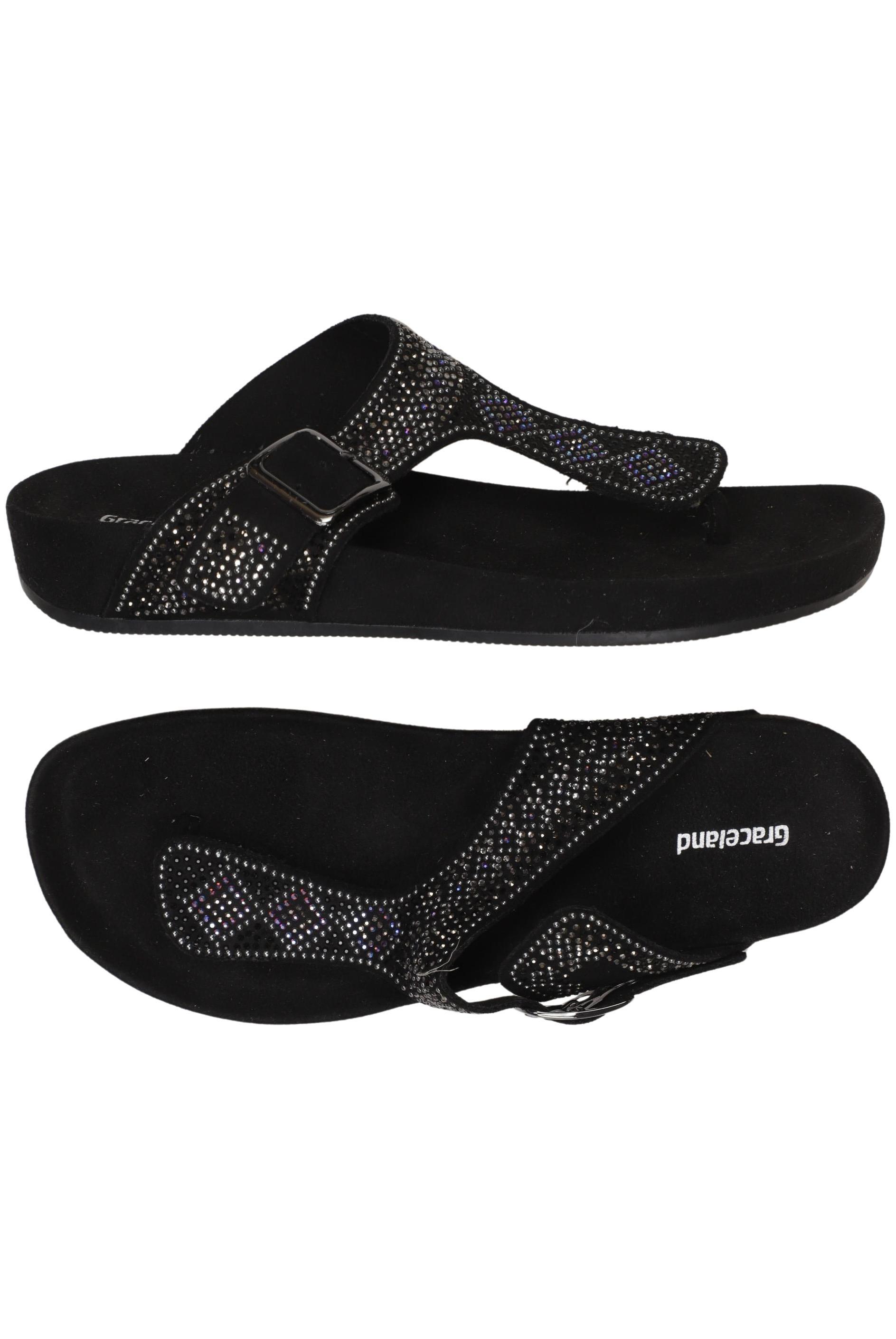 

Graceland Damen Sandale, schwarz, Gr. 39