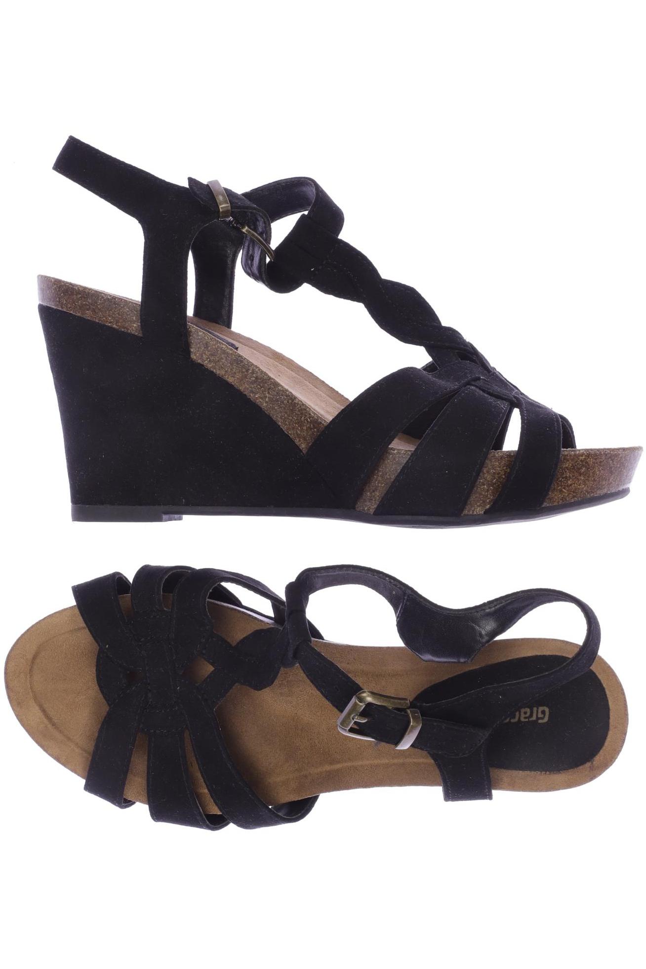 

Graceland Damen Sandale, schwarz, Gr. 39