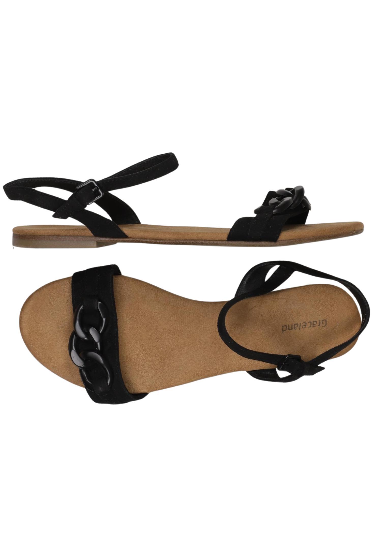 

Graceland Damen Sandale, schwarz, Gr. 39