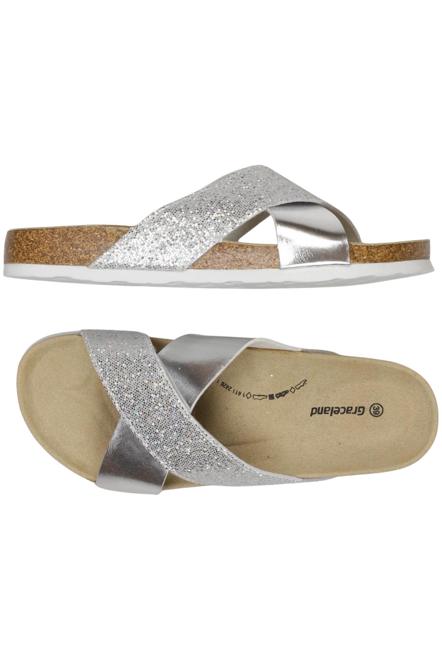 

Graceland Damen Sandale, silber, Gr. 39