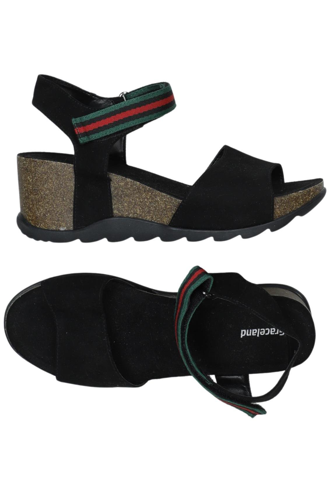 

Graceland Damen Sandale, schwarz, Gr. 38