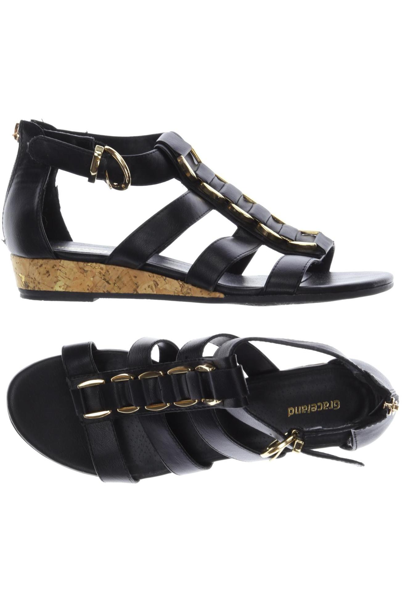 

Graceland Damen Sandale, schwarz, Gr. 39
