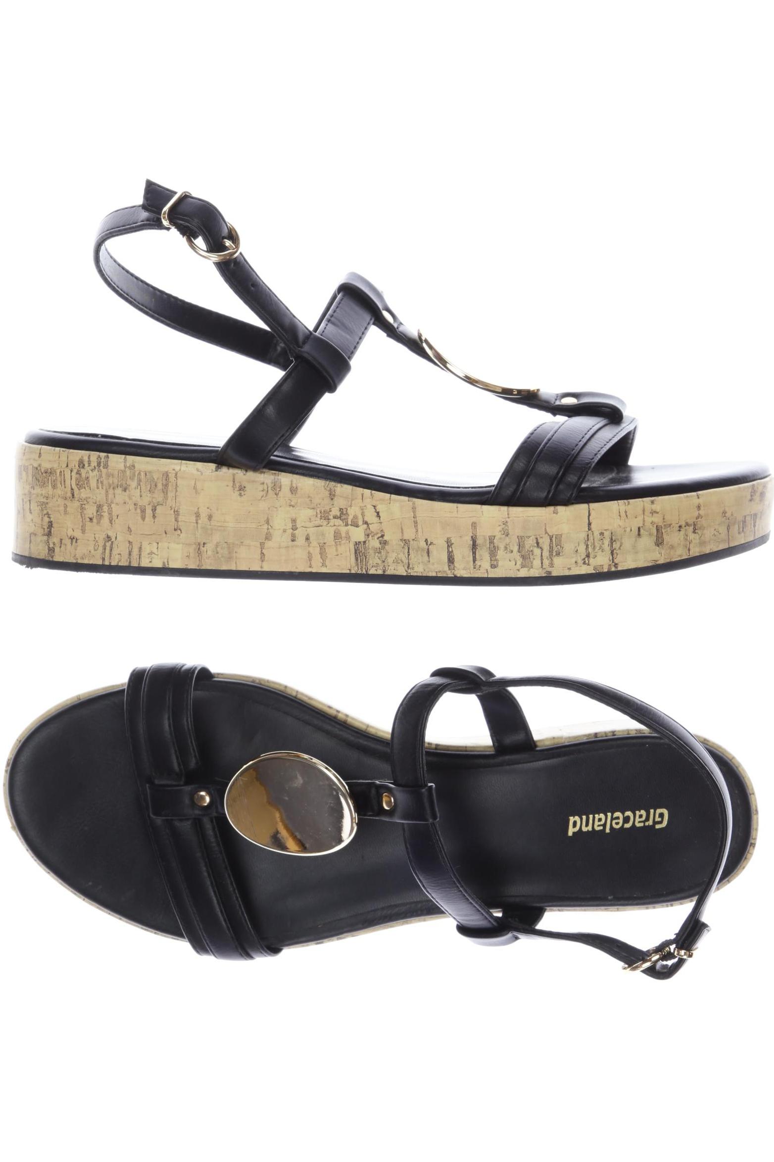 

Graceland Damen Sandale, schwarz, Gr. 40