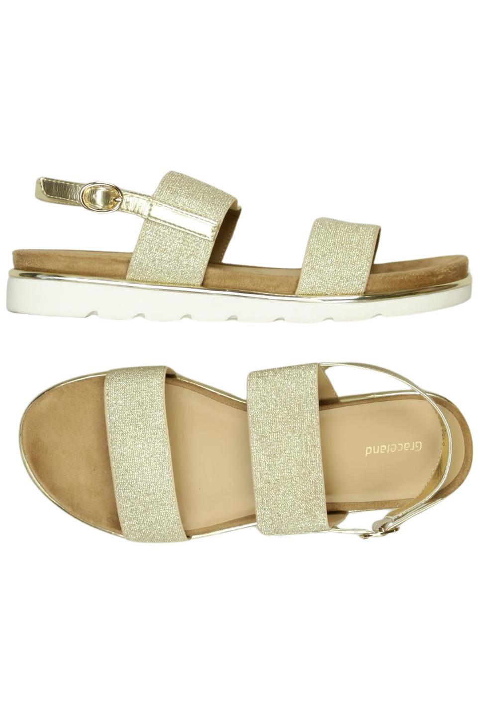 

Graceland Damen Sandale, gold, Gr. 42