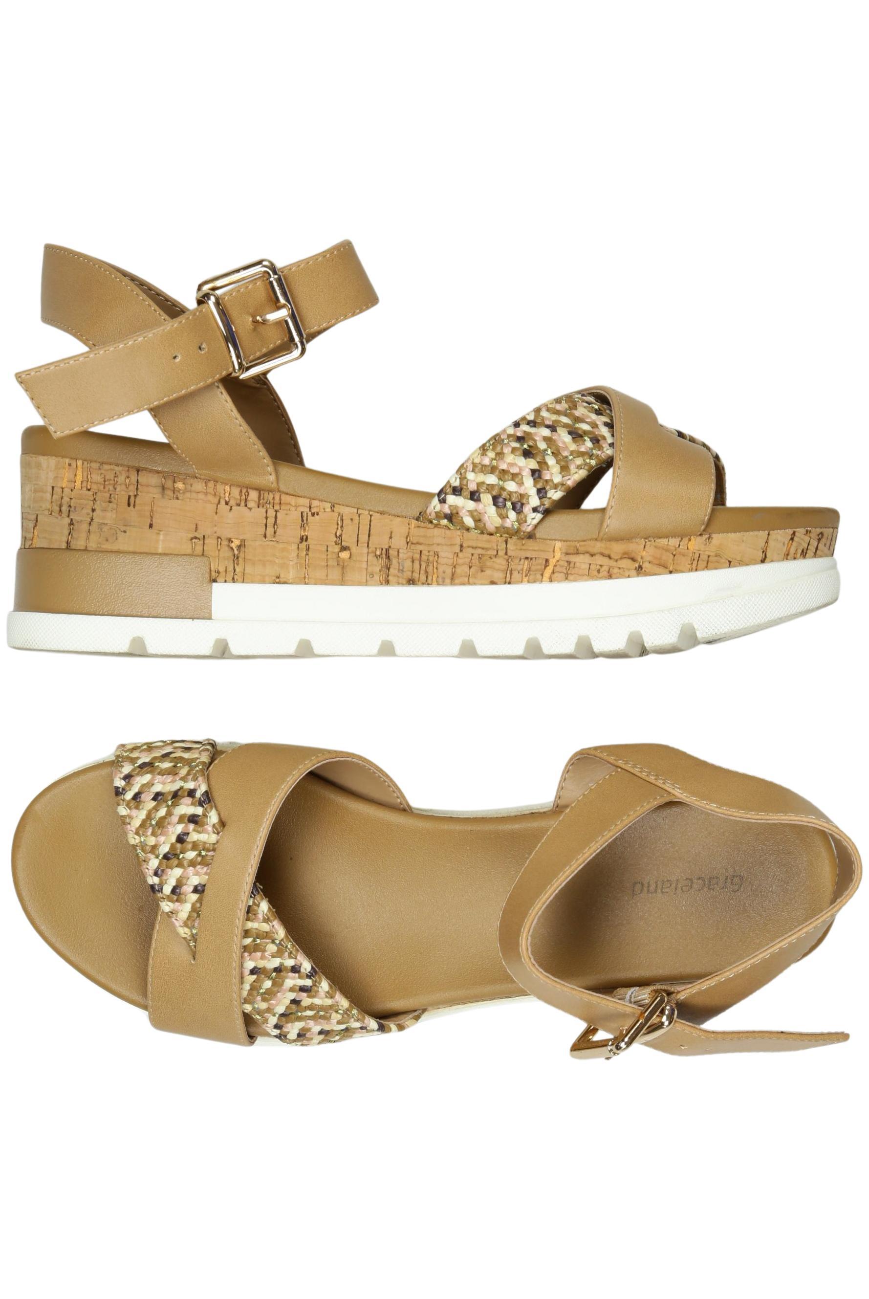

Graceland Damen Sandale, beige, Gr. 38