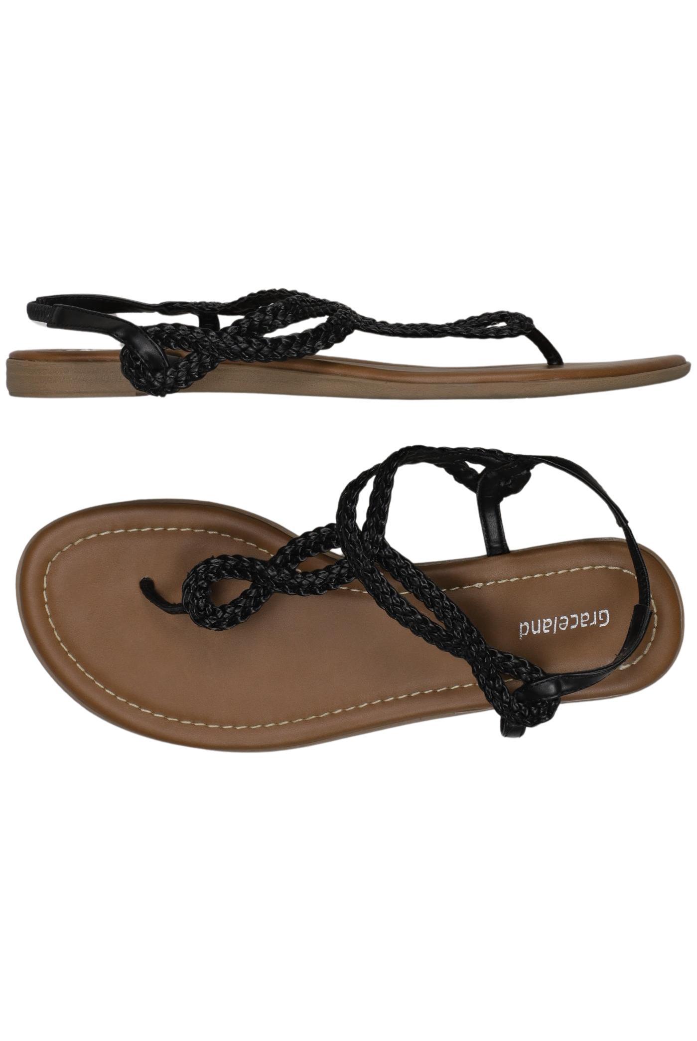 

Graceland Damen Sandale, schwarz, Gr. 38