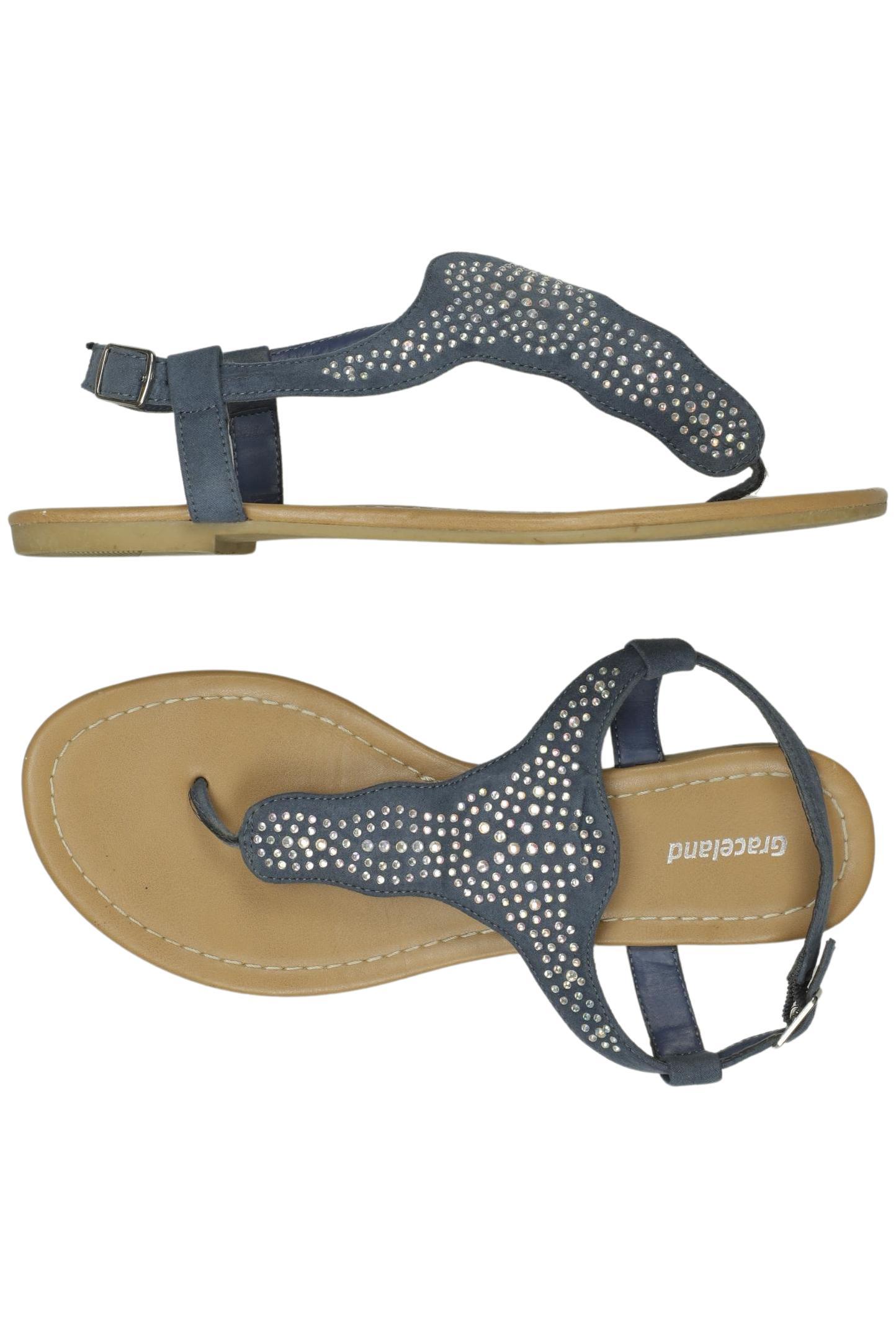 

Graceland Damen Sandale, blau, Gr. 38