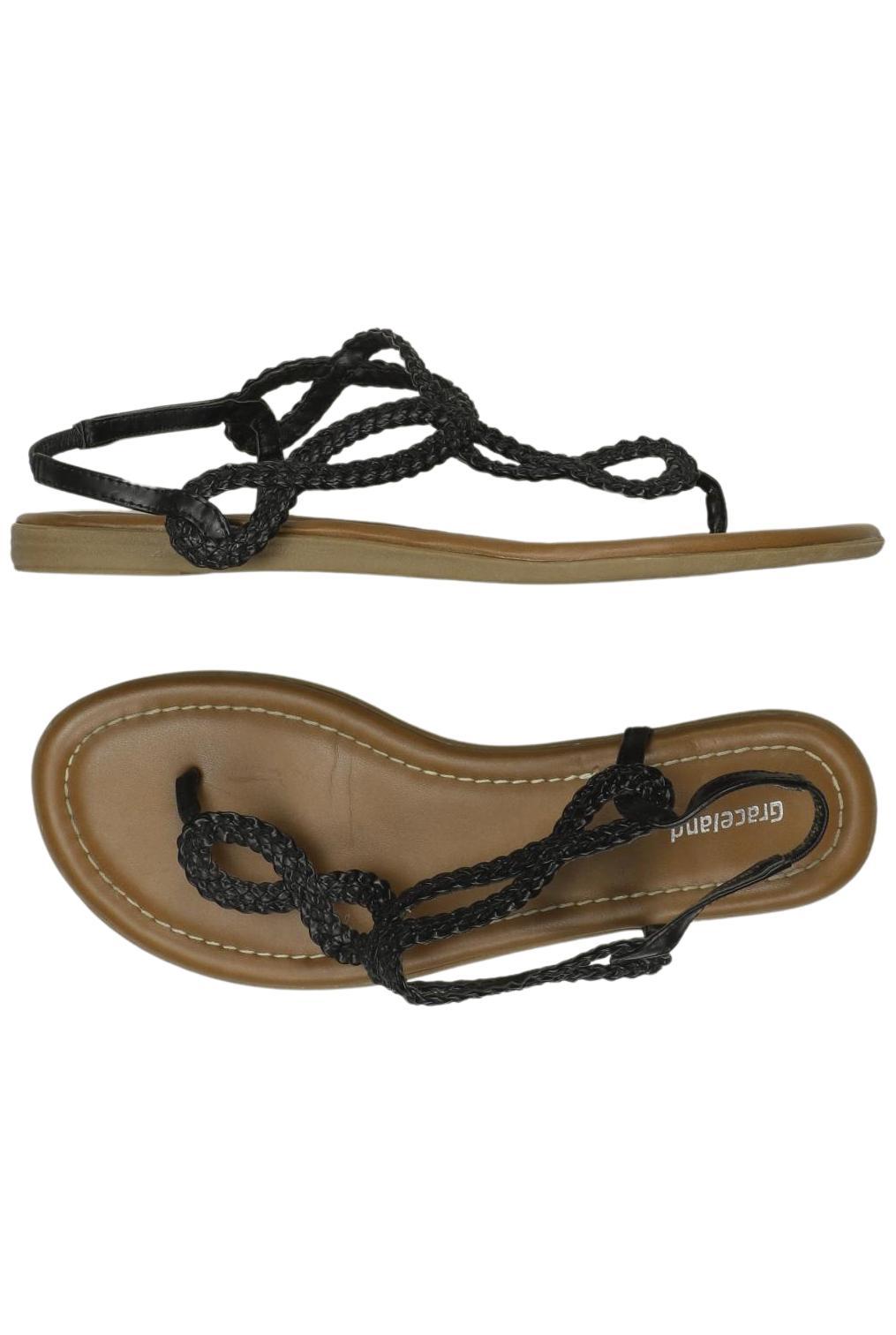 

Graceland Damen Sandale, schwarz, Gr. 38