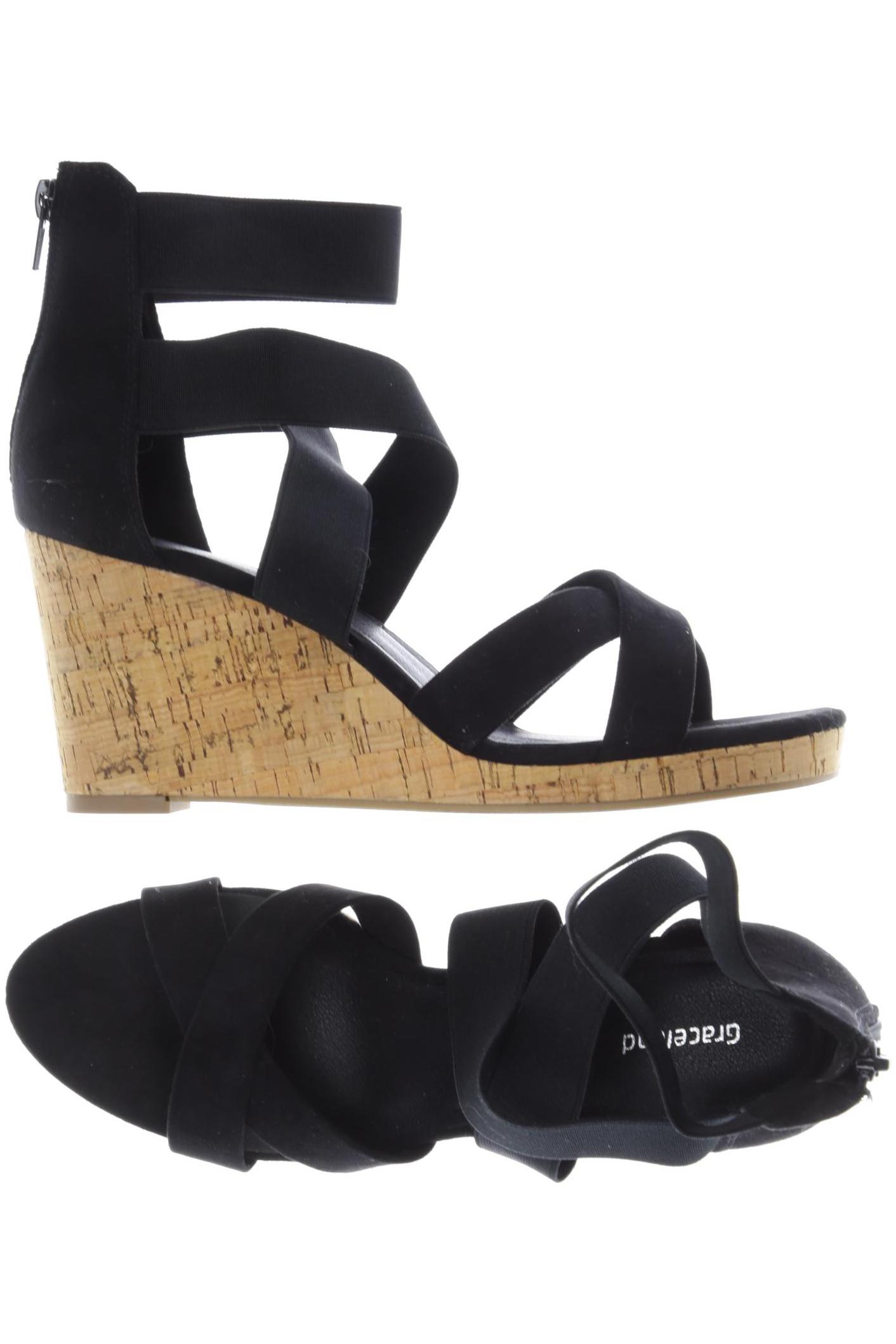 

Graceland Damen Sandale, schwarz, Gr. 40