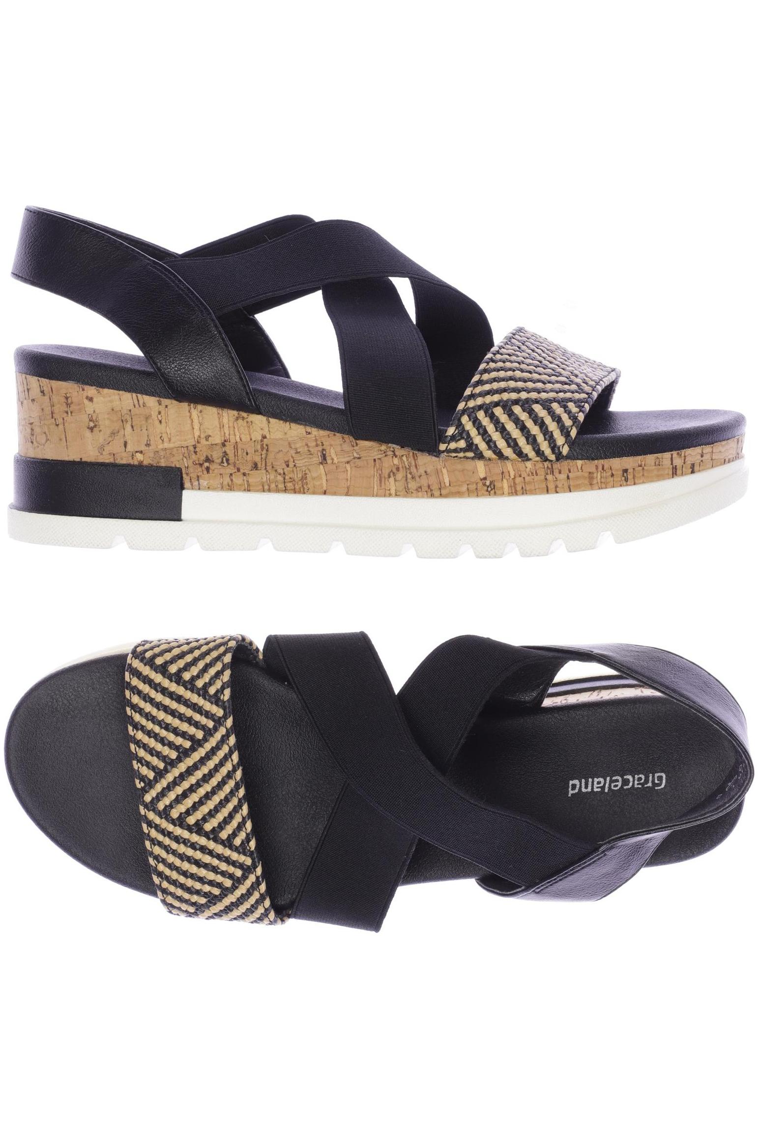 

Graceland Damen Sandale, schwarz, Gr. 40