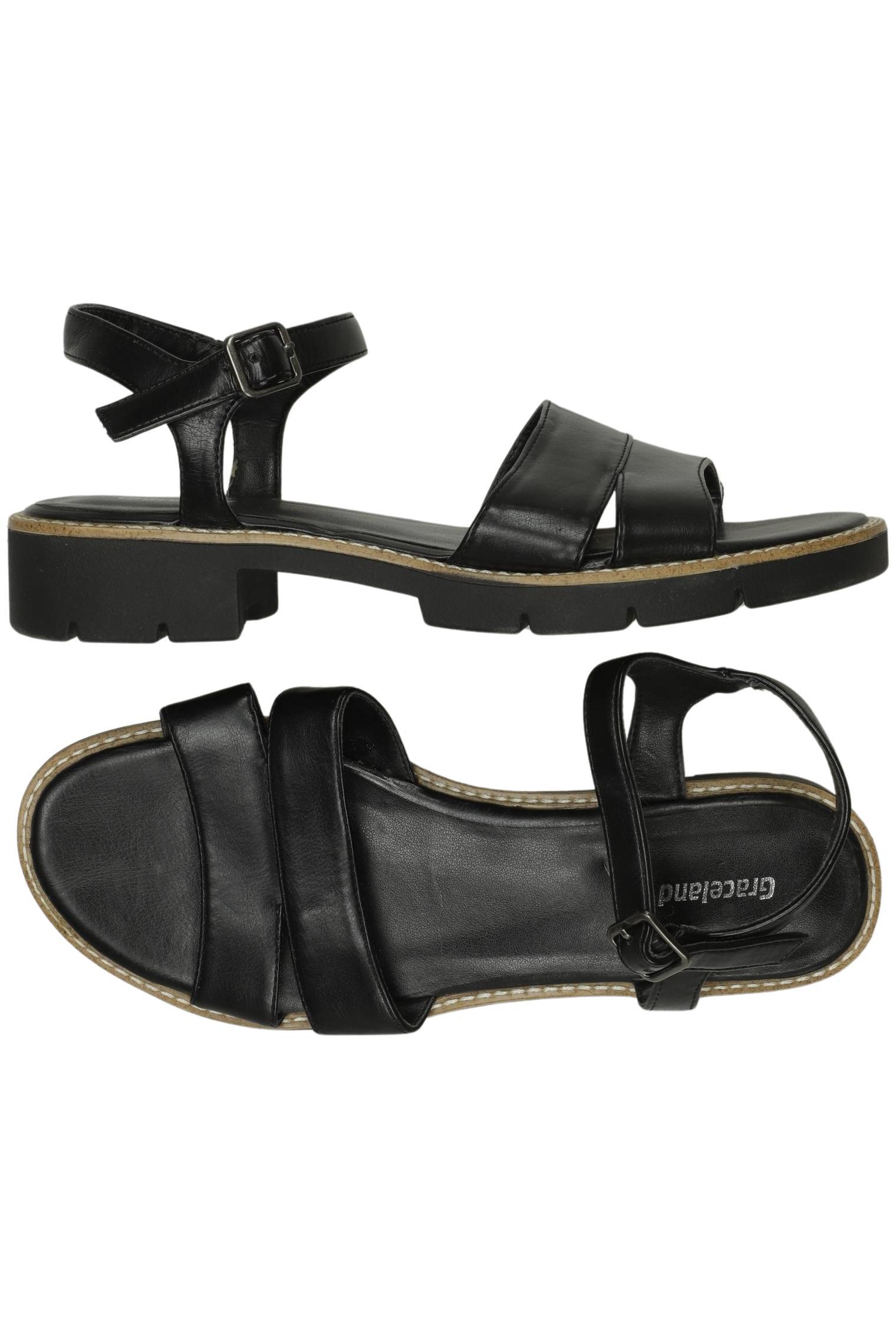 

Graceland Damen Sandale, schwarz, Gr. 39
