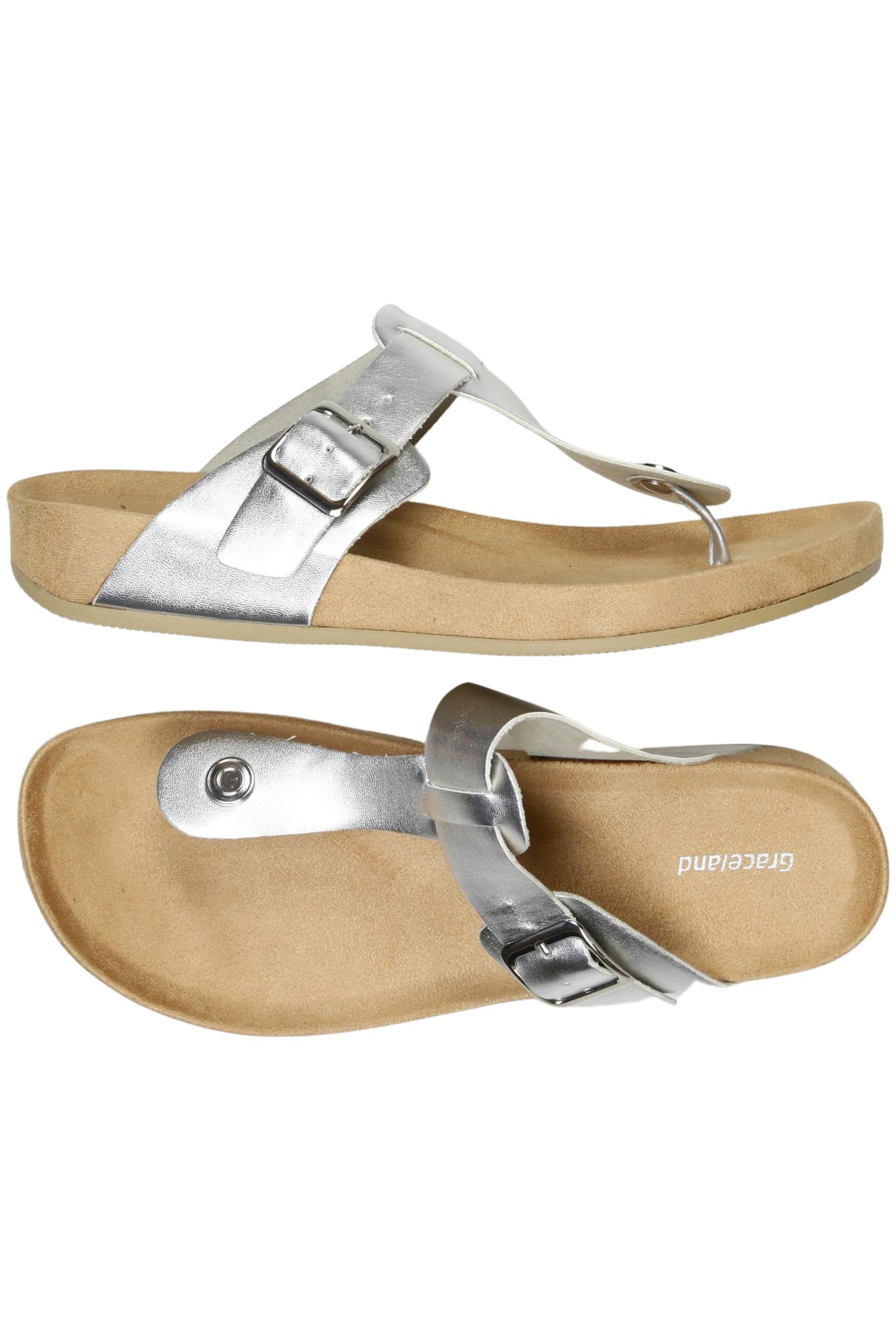 

Graceland Damen Sandale, silber, Gr. 39