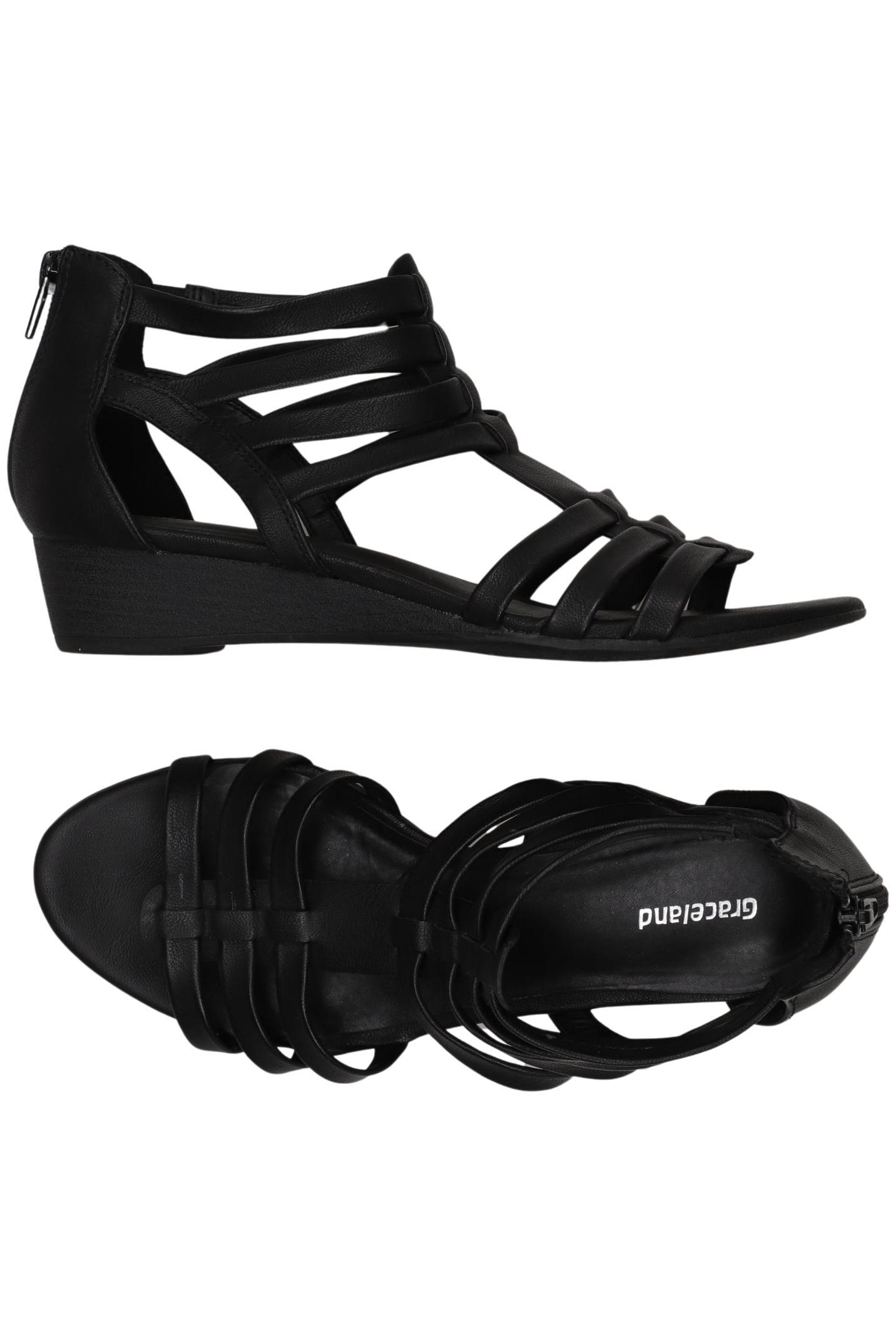 

Graceland Damen Sandale, schwarz, Gr. 38