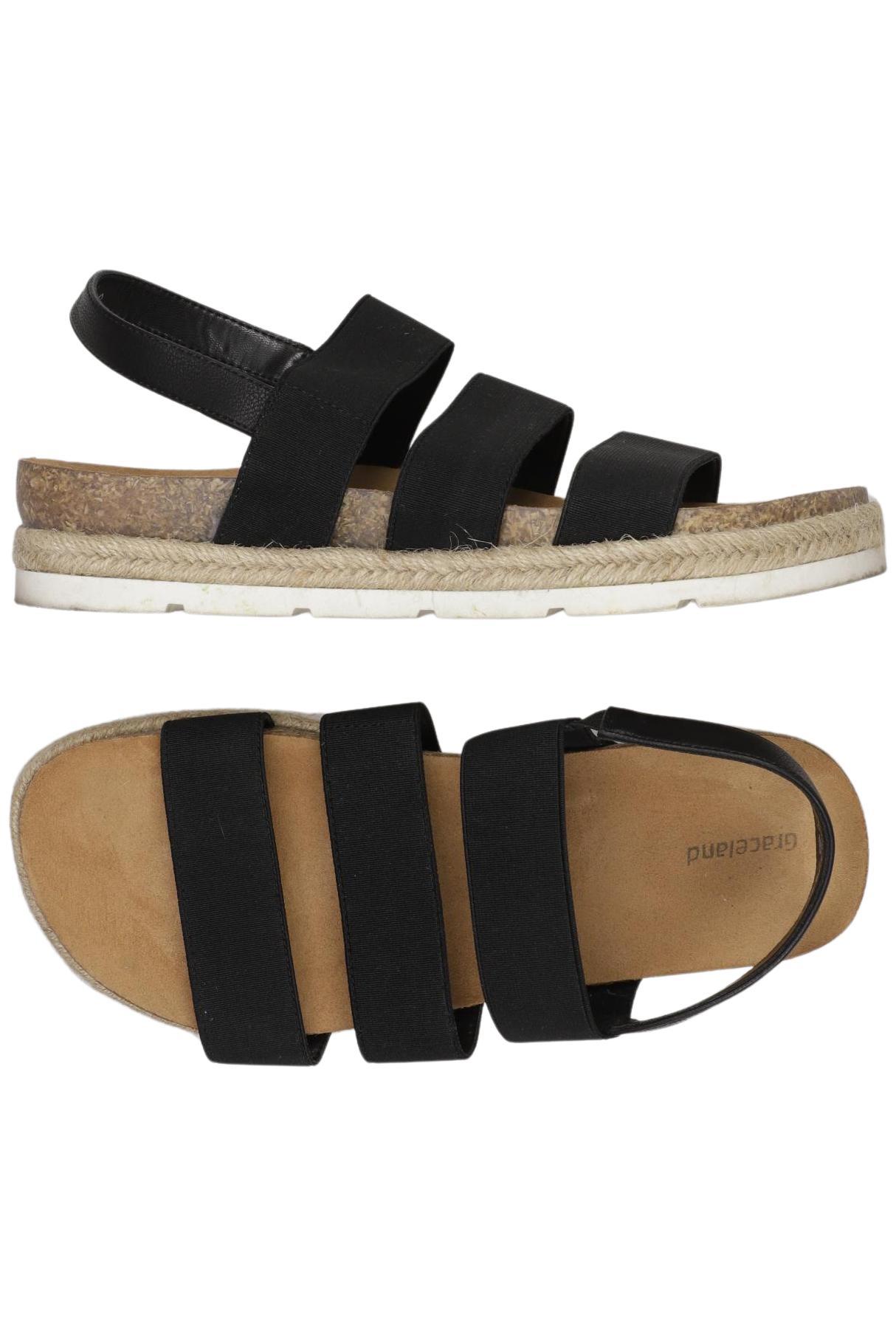 

Graceland Damen Sandale, schwarz, Gr. 40
