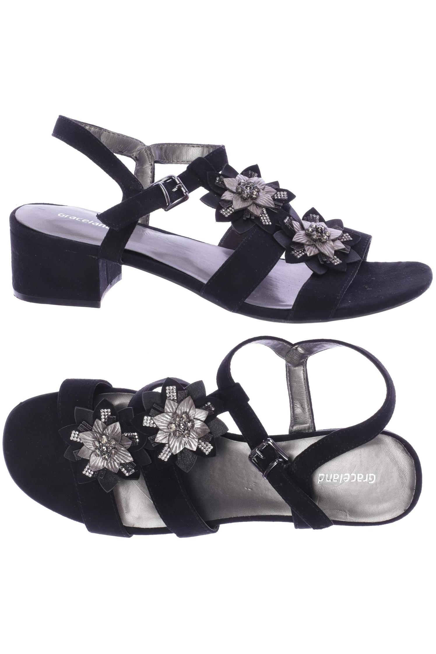 

Graceland Damen Sandale, schwarz, Gr. 40