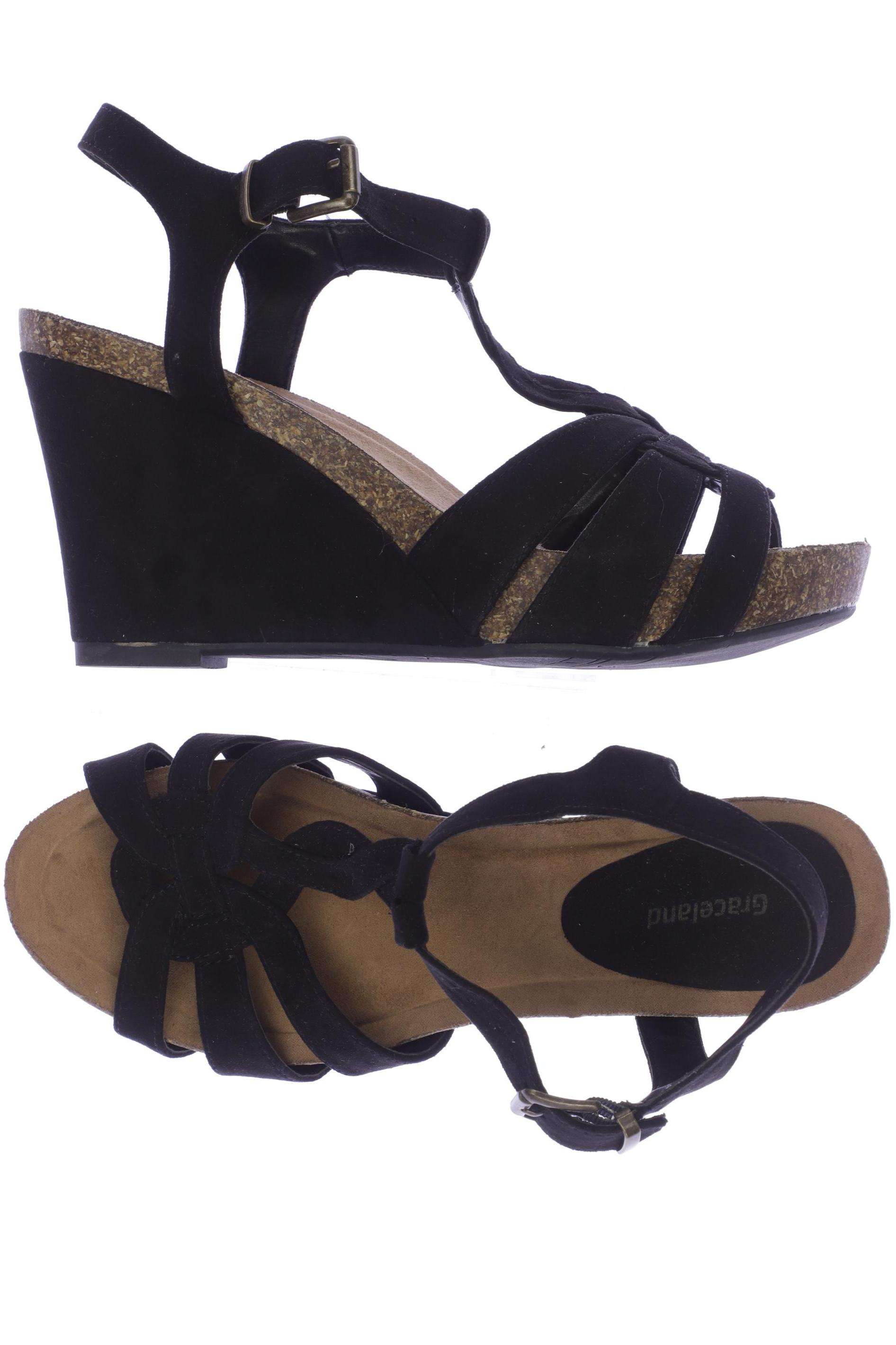 

Graceland Damen Sandale, schwarz, Gr. 40