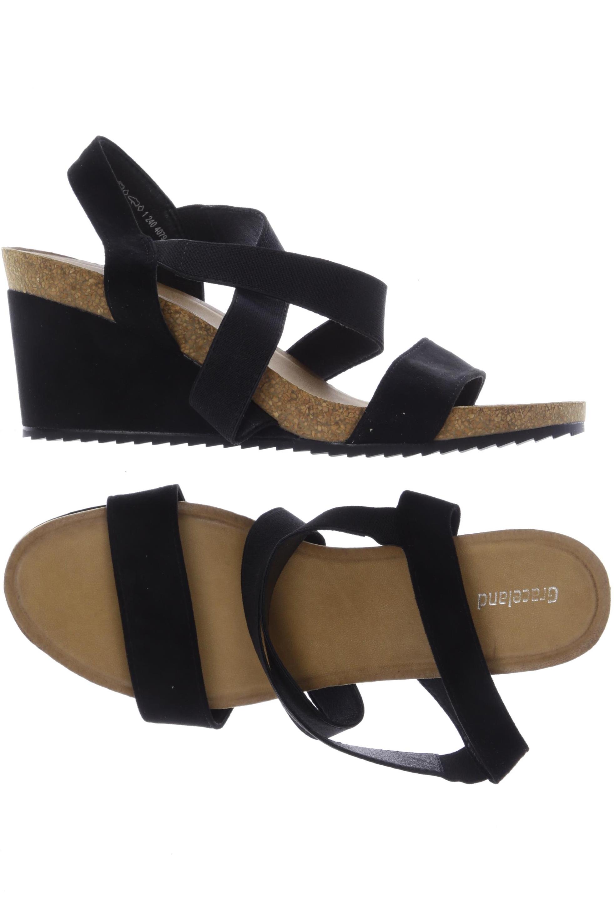 

Graceland Damen Sandale, schwarz, Gr. 42