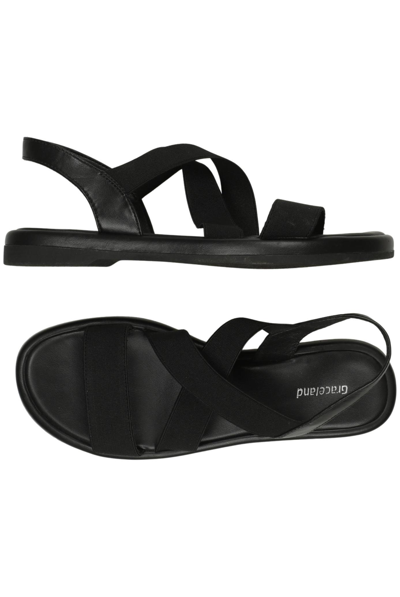 

Graceland Damen Sandale, schwarz, Gr. 38