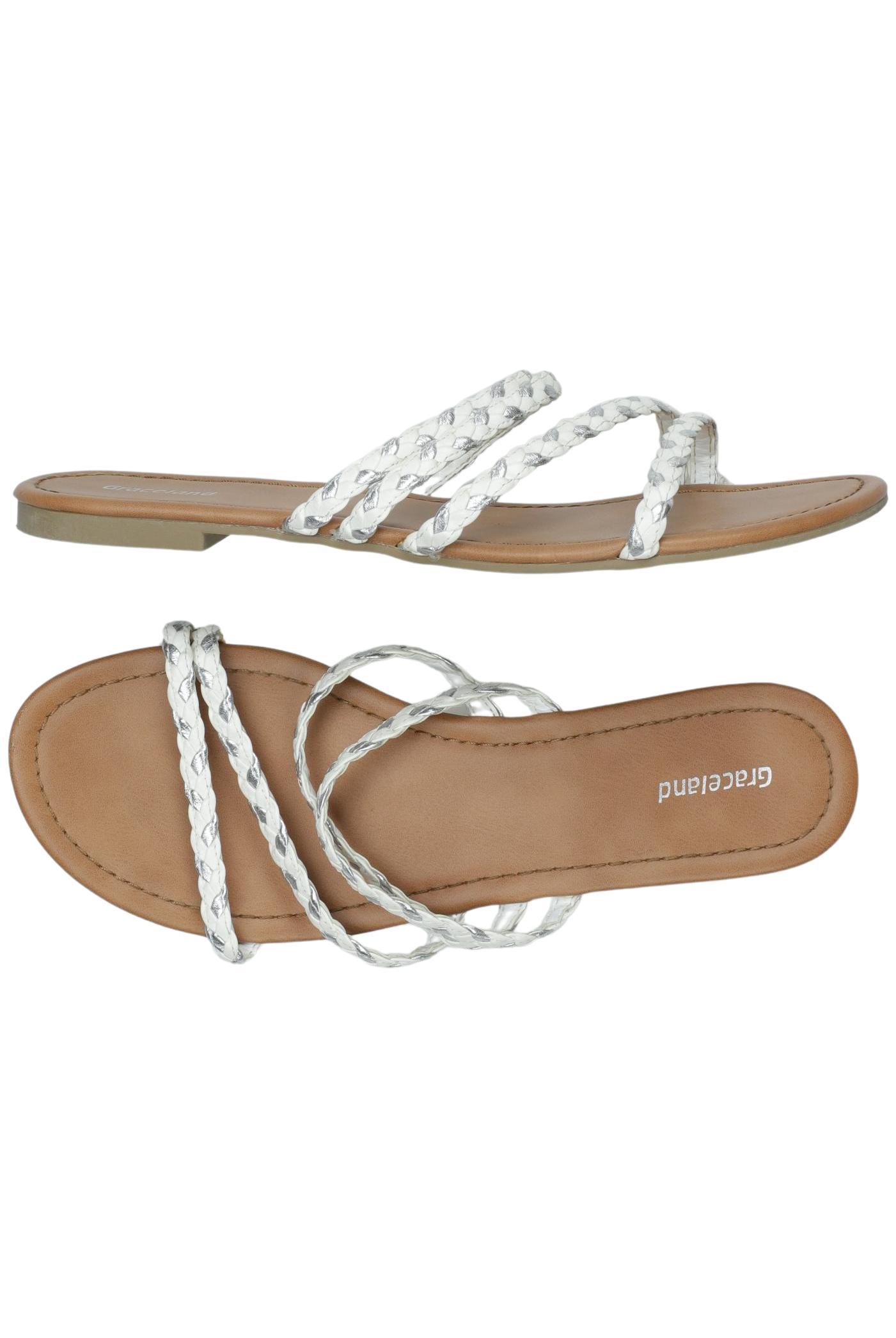 

Graceland Damen Sandale, silber, Gr. 39