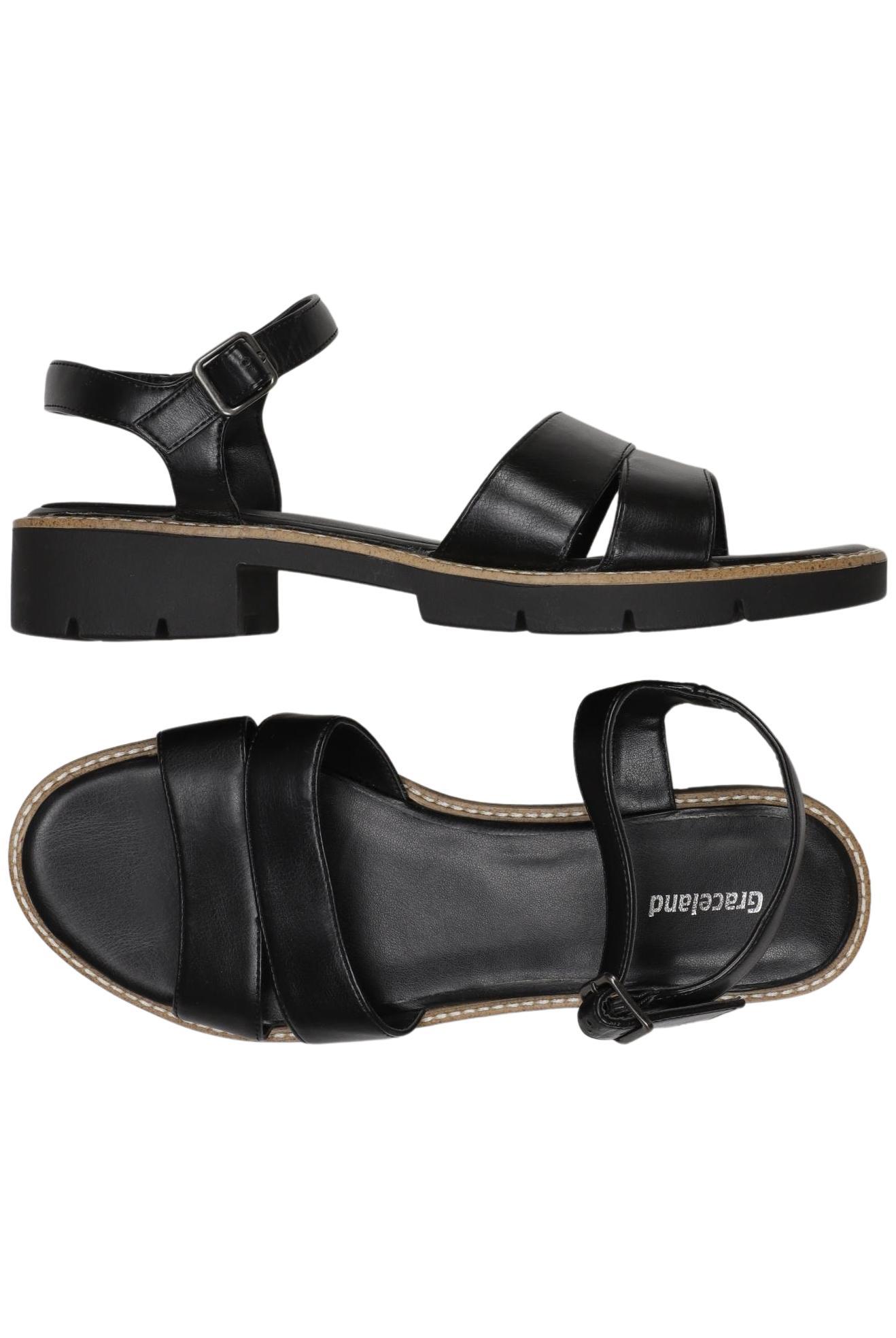 

Graceland Damen Sandale, schwarz, Gr. 40