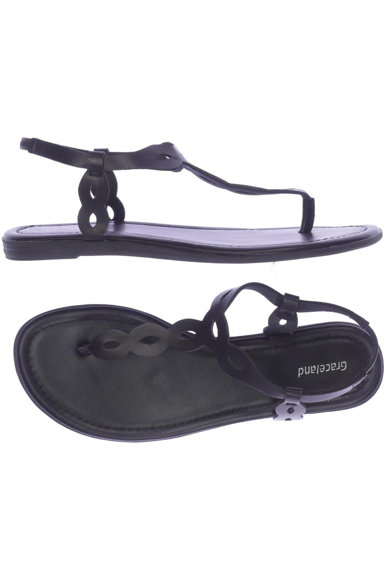 

Graceland Damen Sandale, schwarz, Gr. 39