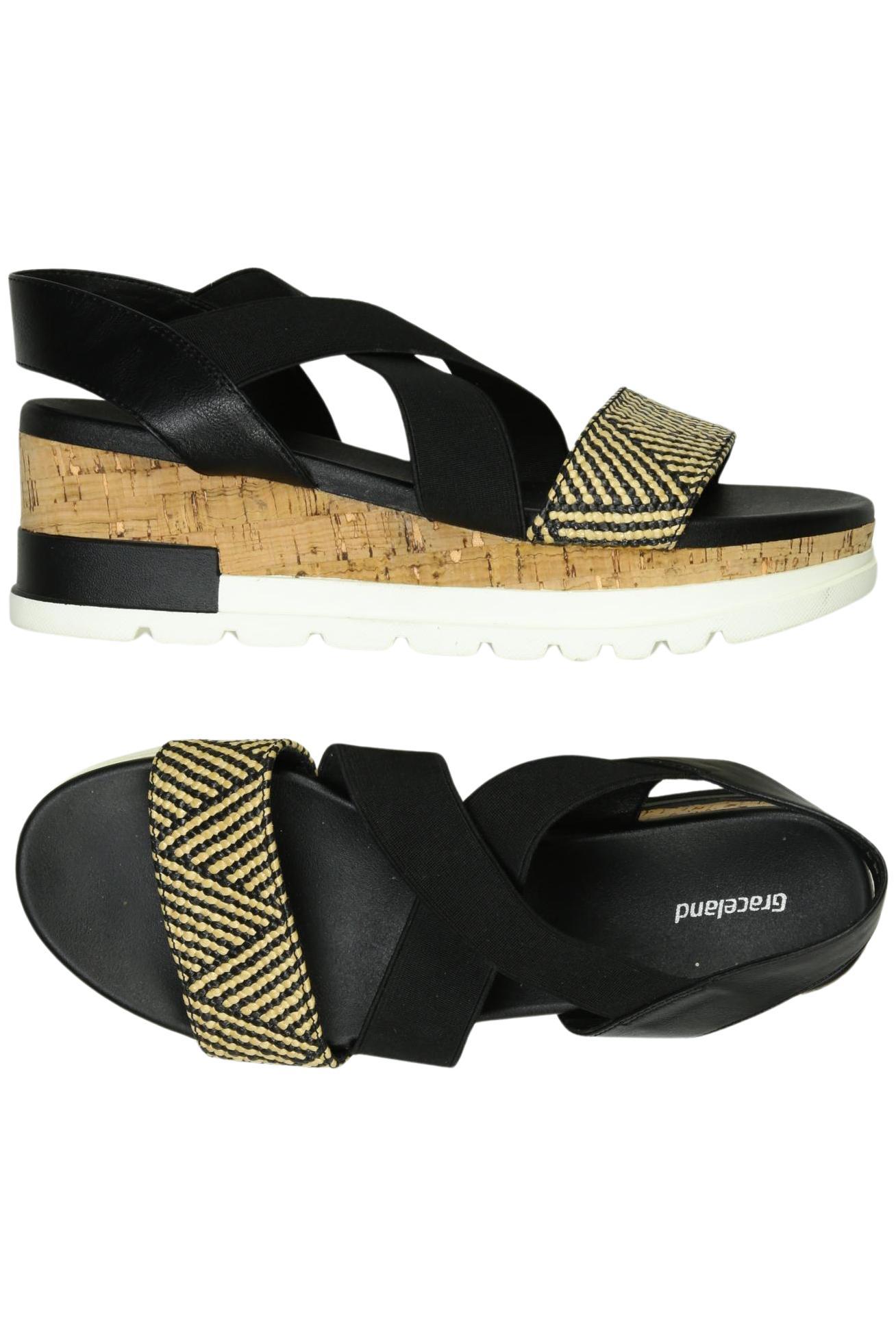 

Graceland Damen Sandale, schwarz, Gr. 40