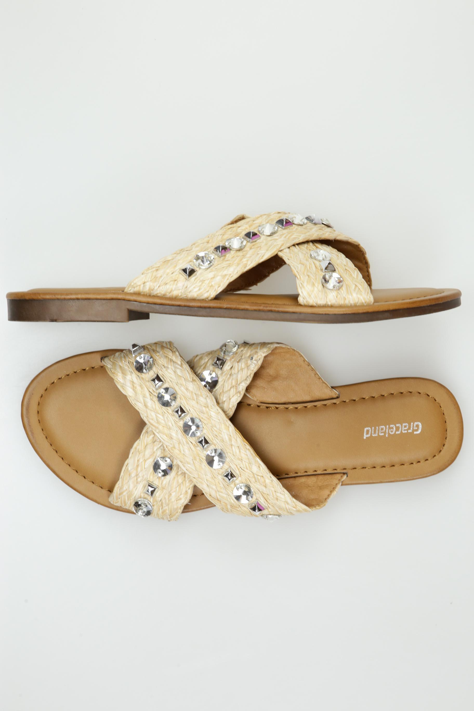 

Graceland Damen Sandale, beige, Gr. 40