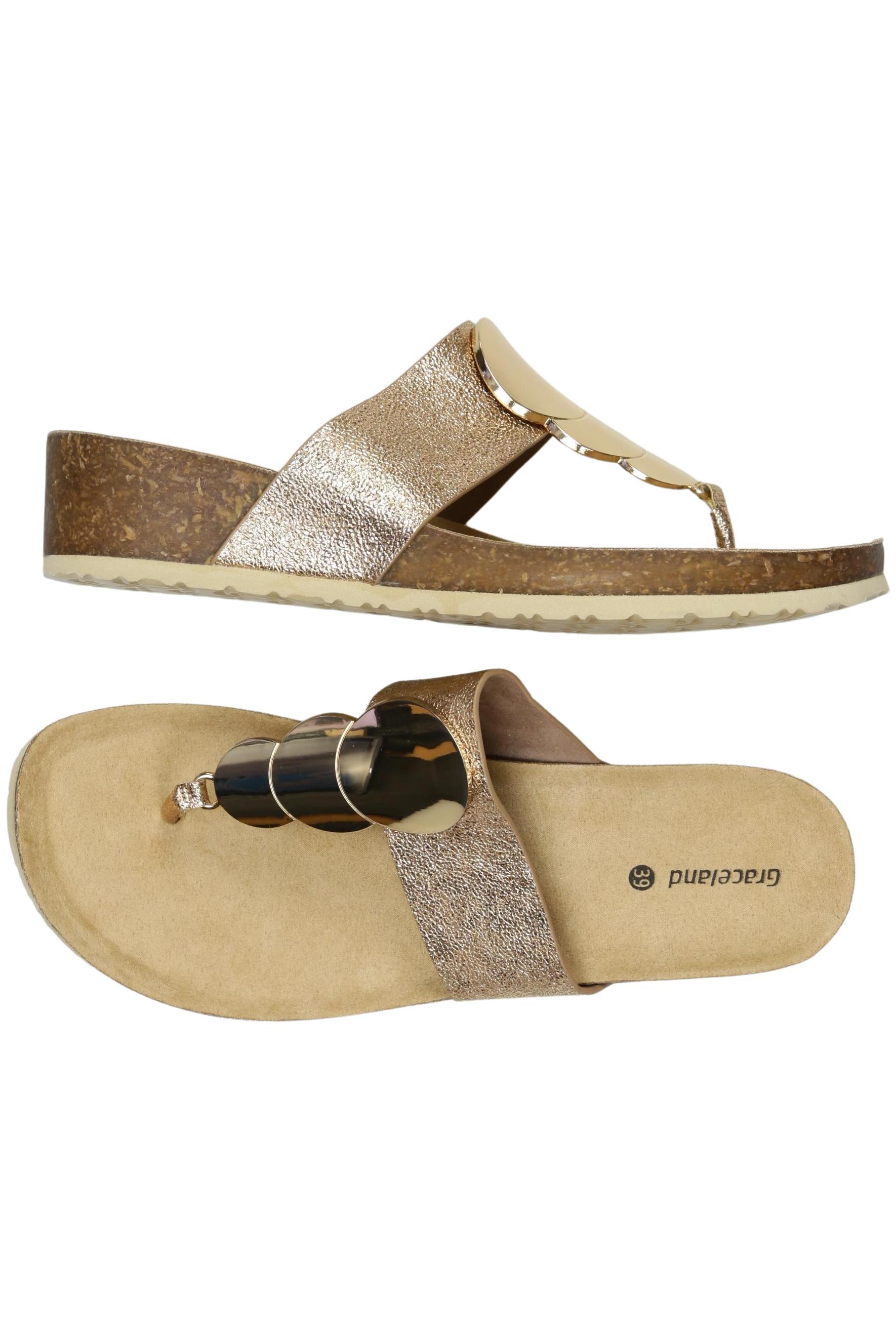 

Graceland Damen Sandale, gold, Gr. 39