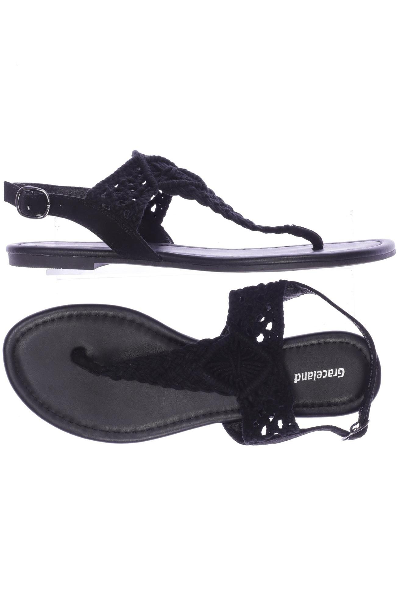 

Graceland Damen Sandale, schwarz, Gr. 40