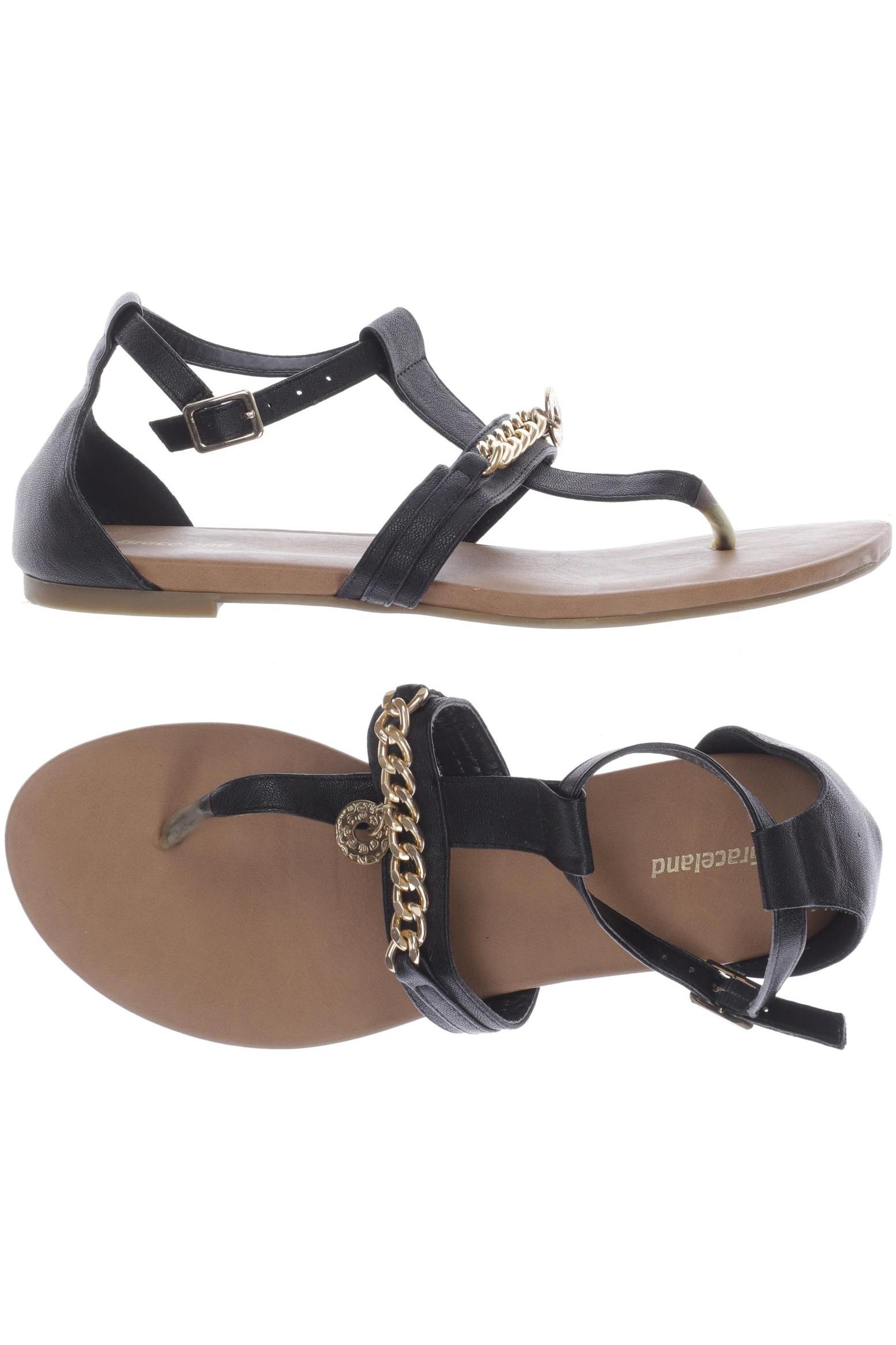 

Graceland Damen Sandale, schwarz, Gr. 39