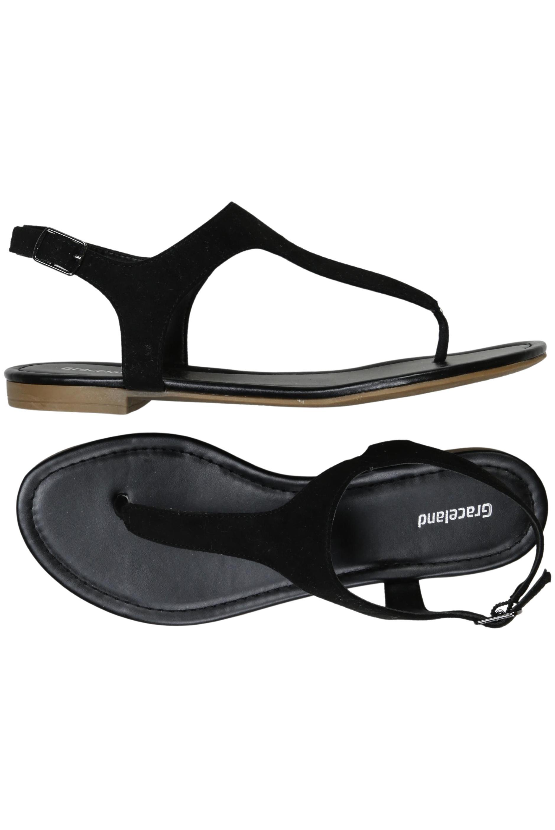 

Graceland Damen Sandale, schwarz, Gr. 38