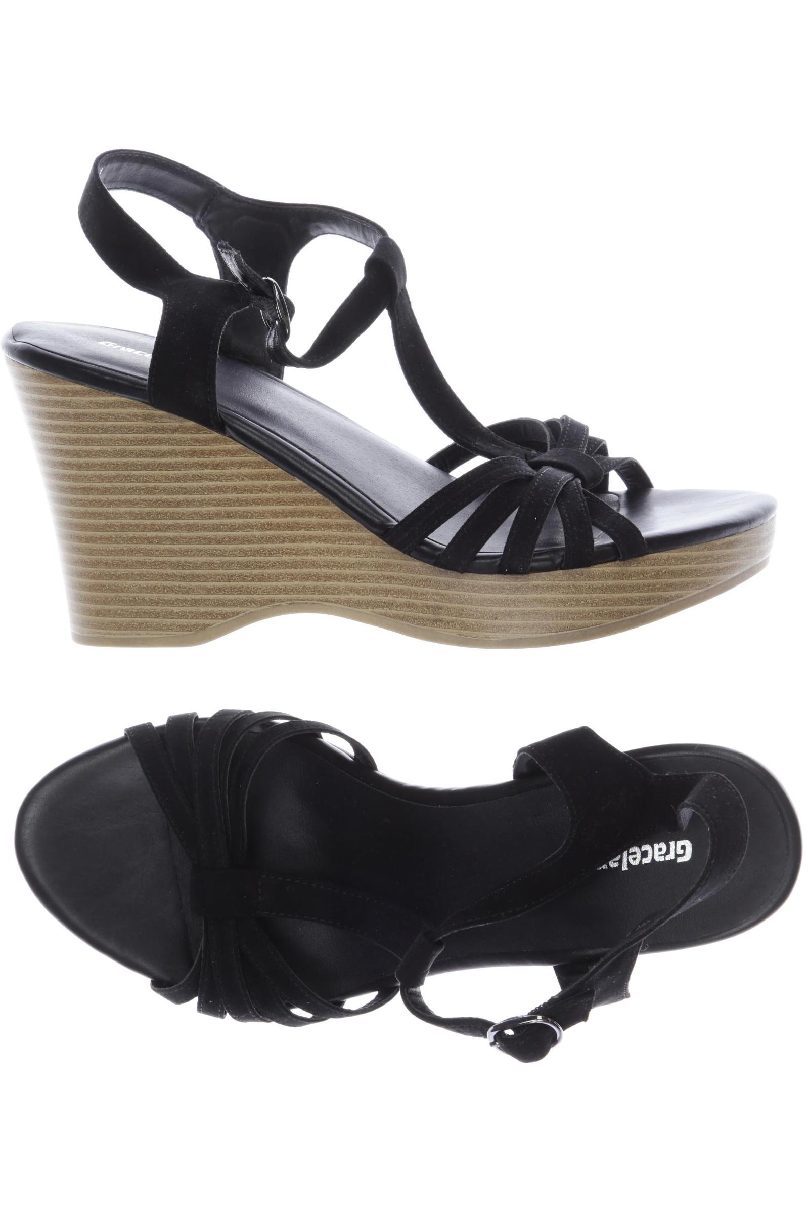 

Graceland Damen Sandale, schwarz, Gr. 39