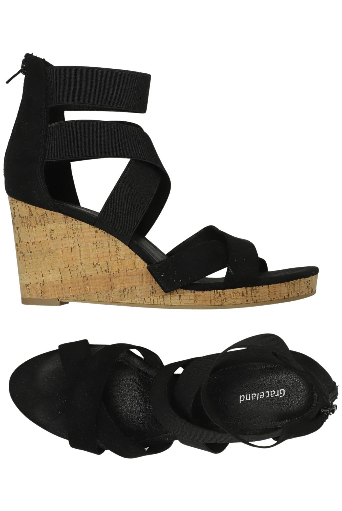 

Graceland Damen Sandale, schwarz, Gr. 40