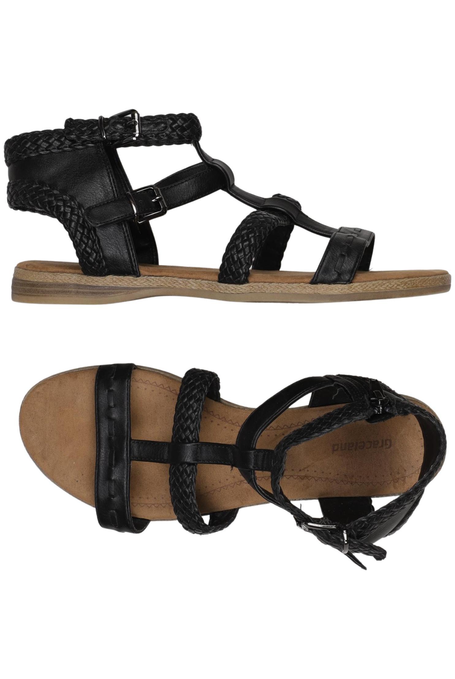 

Graceland Damen Sandale, schwarz, Gr. 38