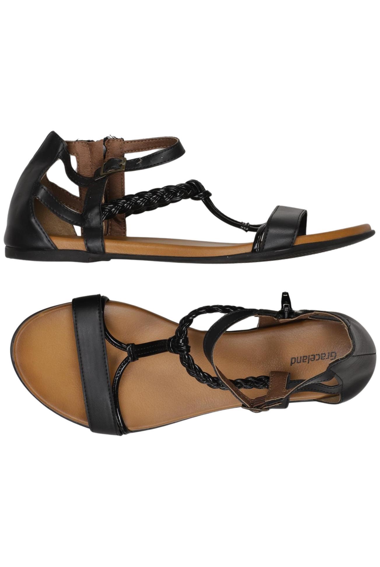 

Graceland Damen Sandale, schwarz, Gr. 42