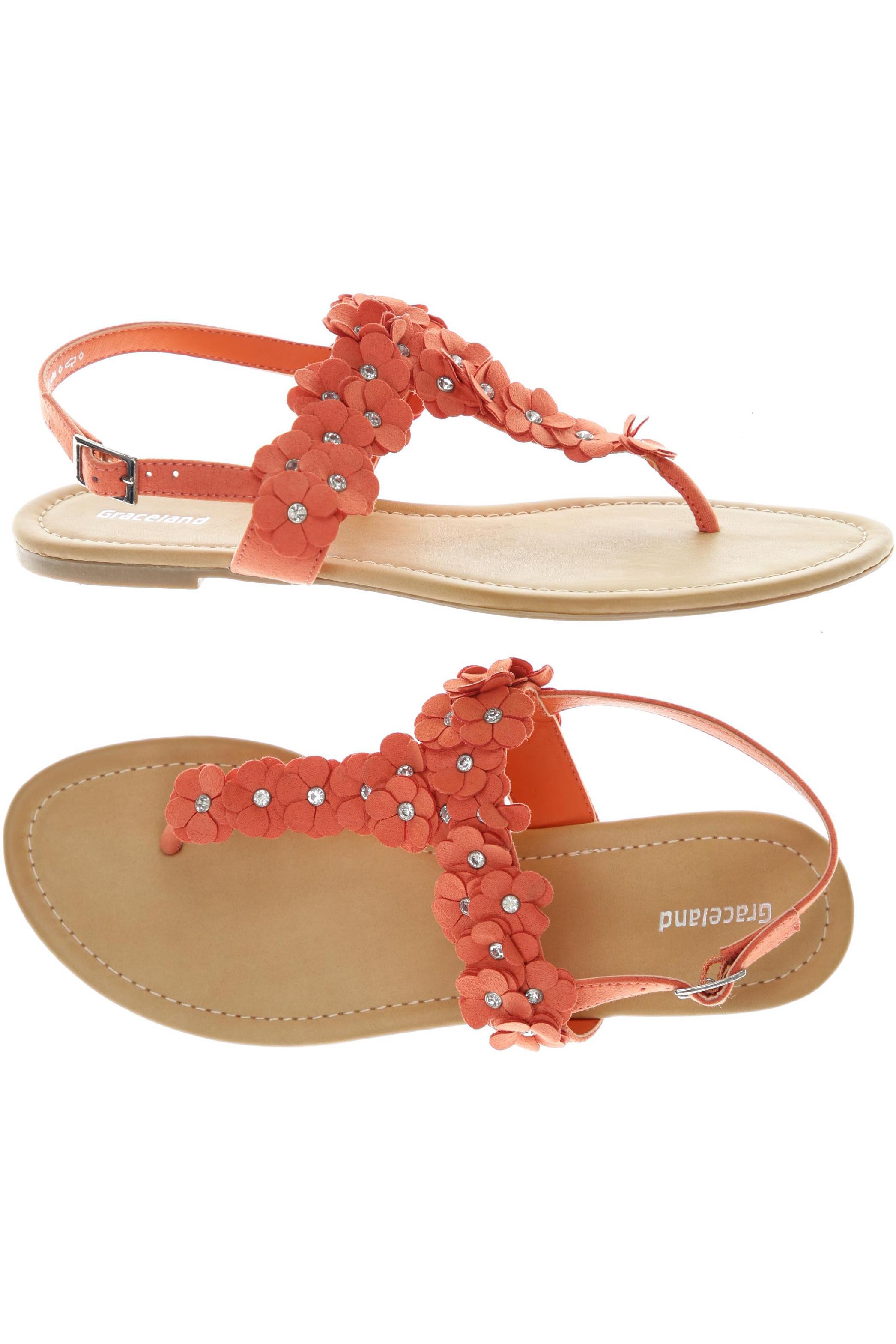 

Graceland Damen Sandale, orange, Gr. 40