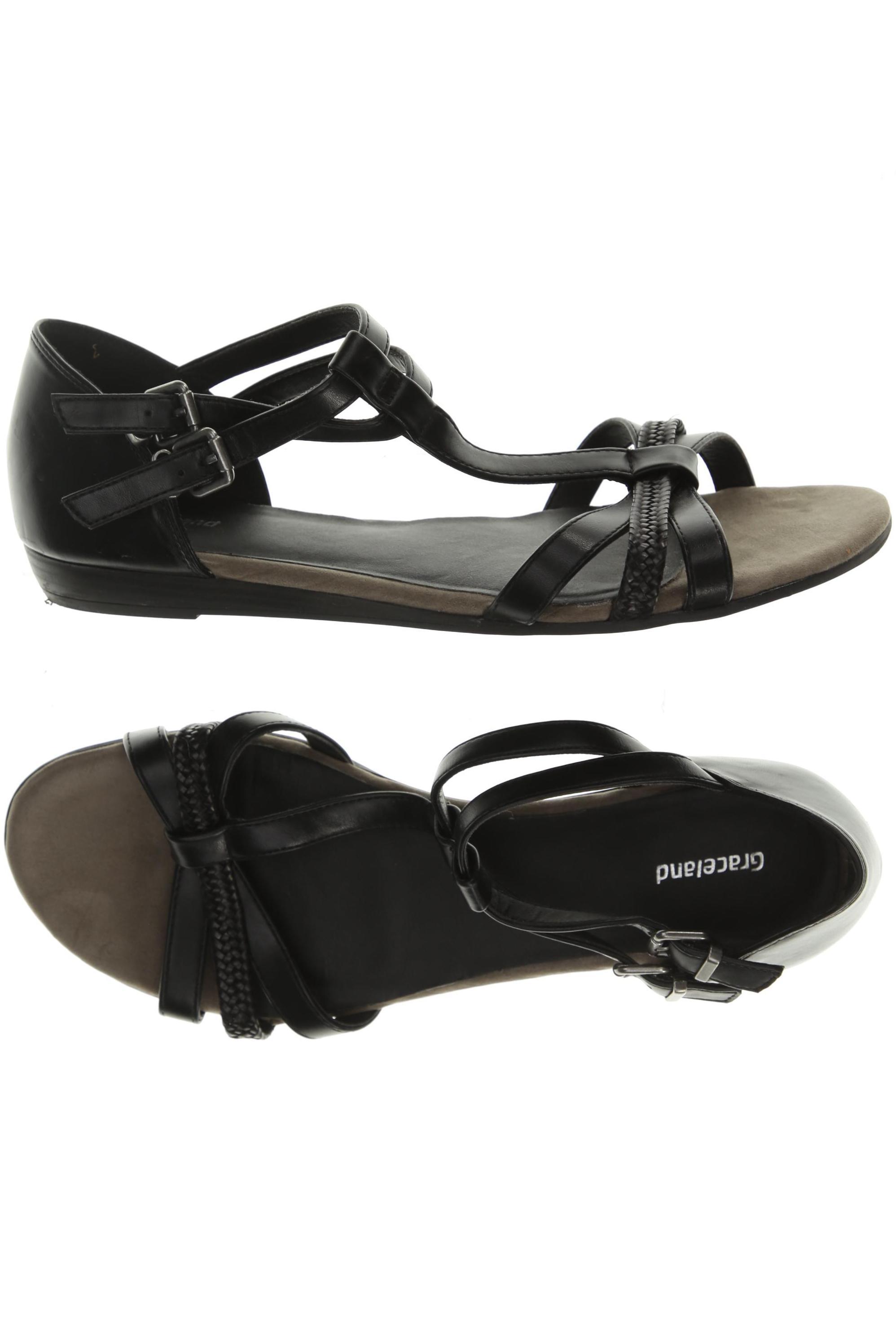 

Graceland Damen Sandale, schwarz, Gr. 42