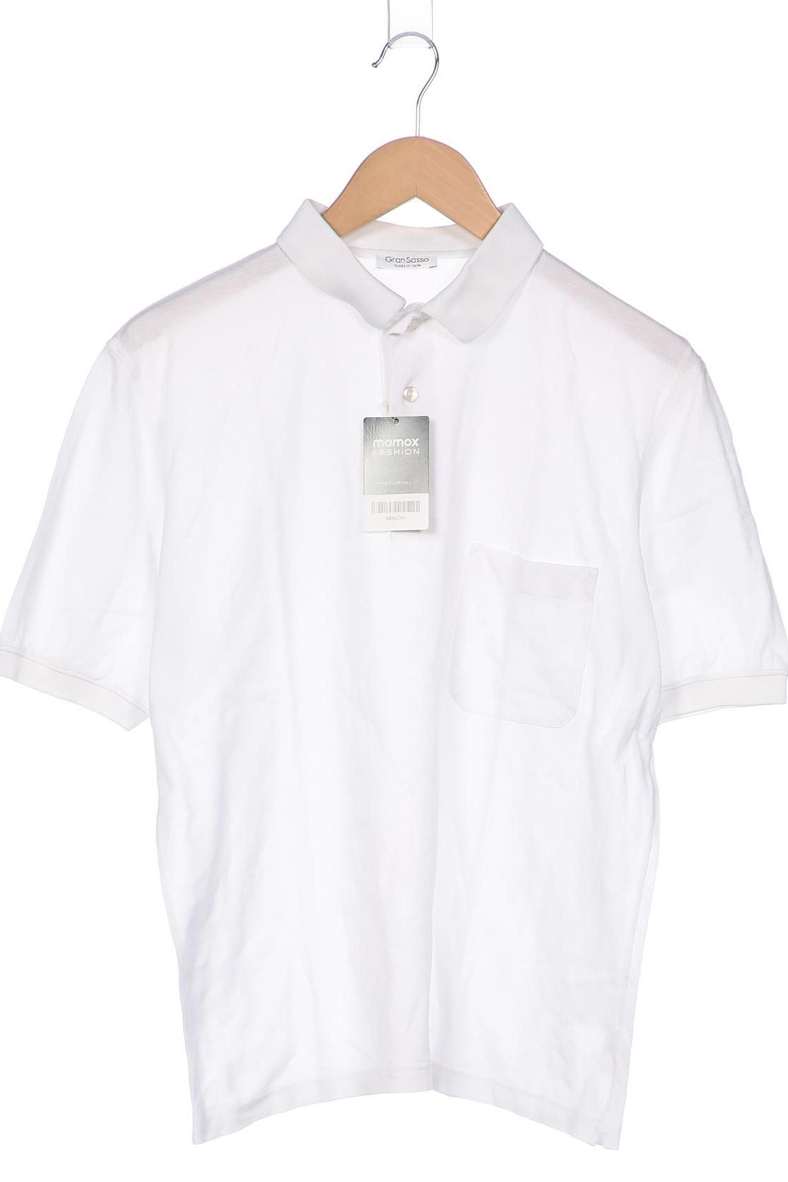 

Gran Sasso Herren Poloshirt, weiß, Gr. 48