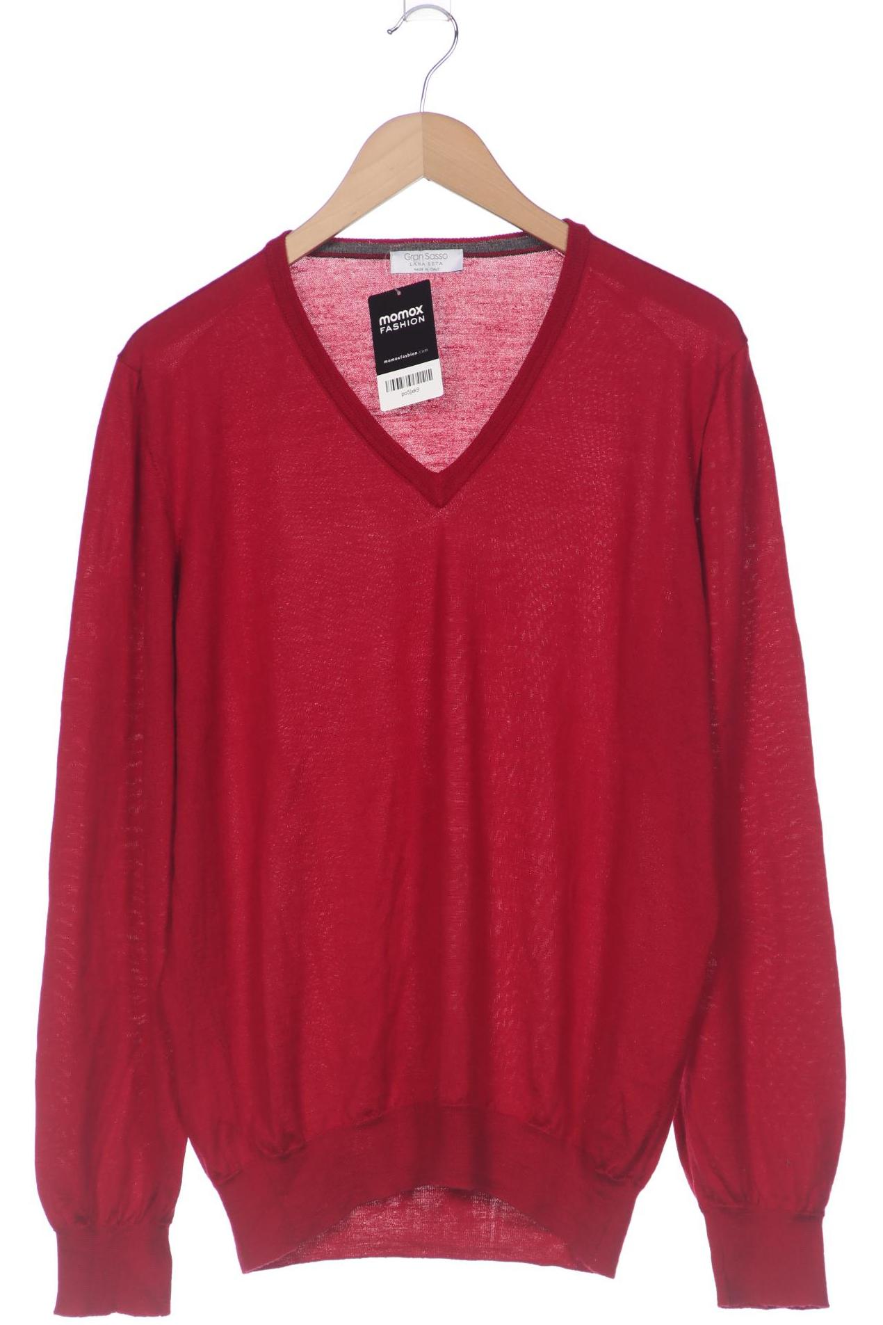 

Gran Sasso Herren Langarmshirt, bordeaux, Gr. 56
