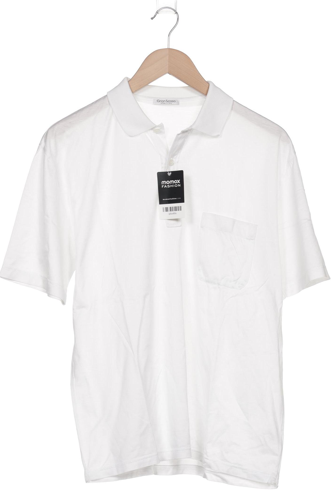 

Gran Sasso Herren Poloshirt, weiß, Gr. 48